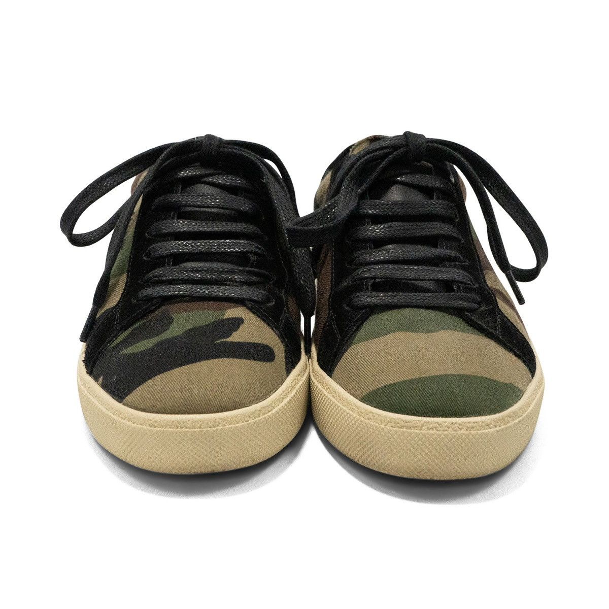 Saint Laurent Paris Saint Laurent 'SL06 Camo' Low-Top Sneakers Size US 5.5 / IT 35.5 - 4 Thumbnail