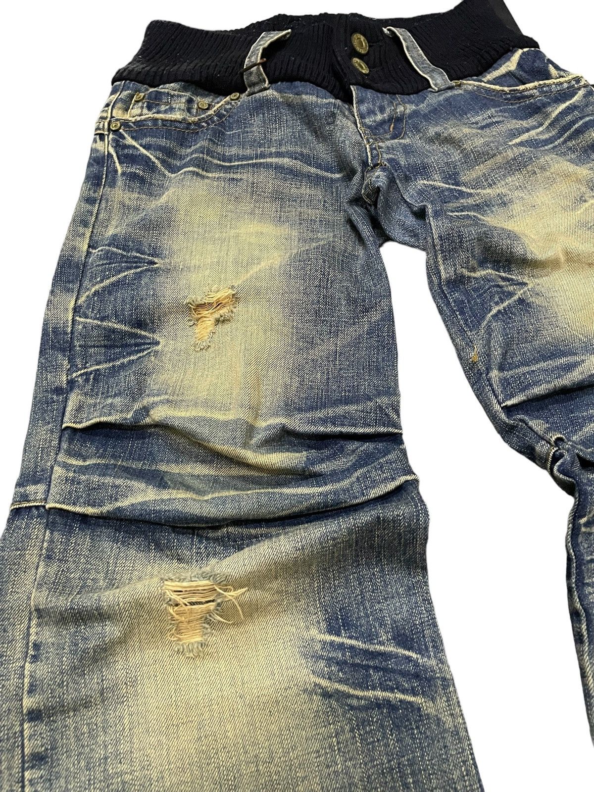 If Six Was Nine × Le Grande Bleu (L.G.B.) G.O.A LGB Junyawatanabe Style Tornado Carpenter Mud Jeans Size US 30 / EU 46 - 10 Thumbnail