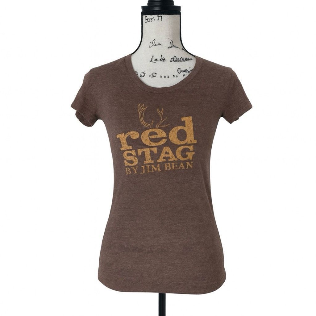 Other Red Stag by Jim Beam Women’s Graphic Tee Shirt SZ S – Short Size S / US 4 / IT 40 - 1 Thumbnail