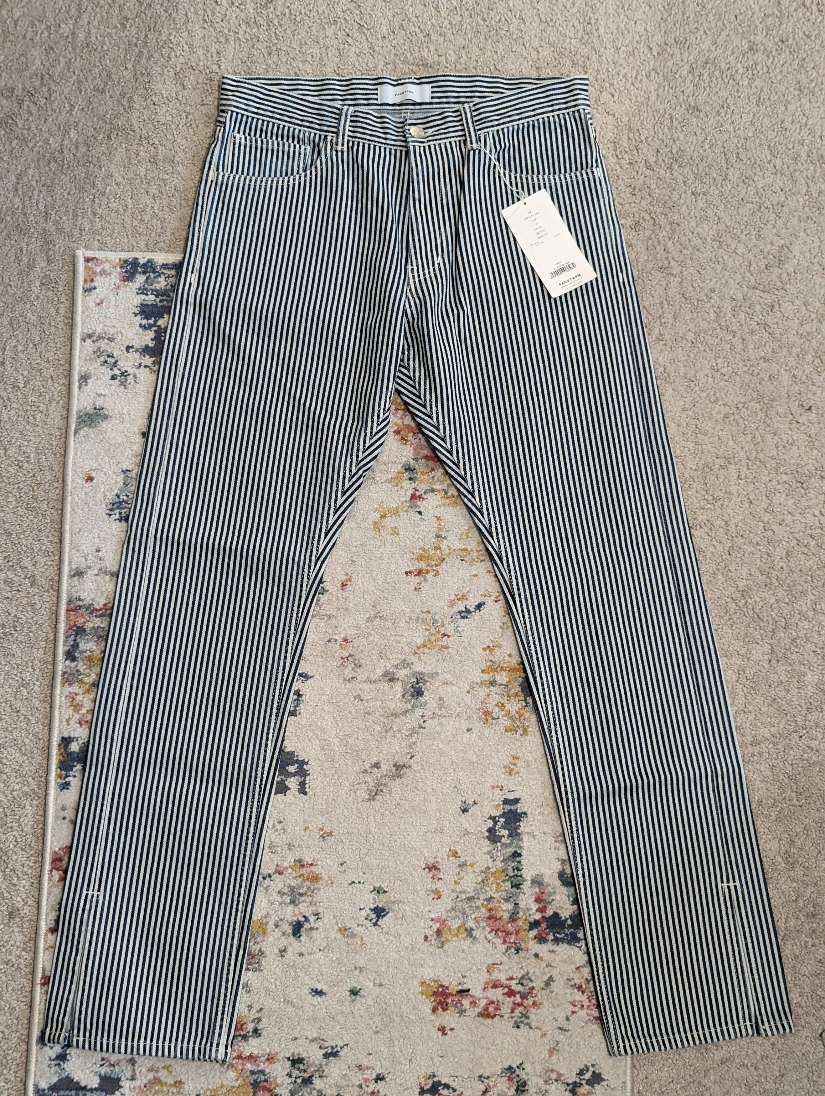 Facetasm Facetasm Hickory Stripe Jeans Size US 32 / EU 48 - 1 Thumbnail