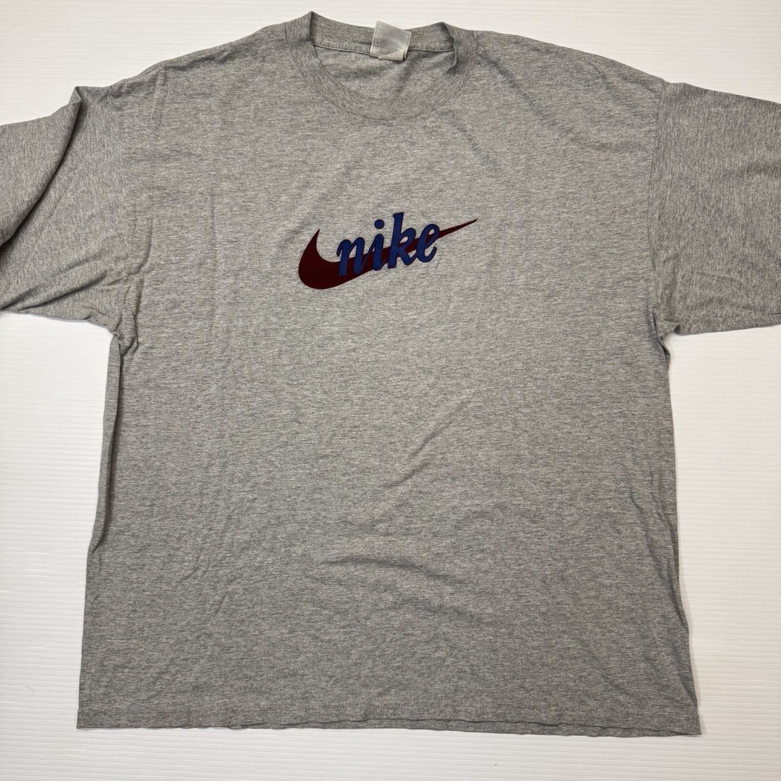 Nike Nike Vintage 90s Gray Long sleeve Shirt Swoosh Made in USA Size US L / EU 52-54 / 3 - 2 Thumbnail