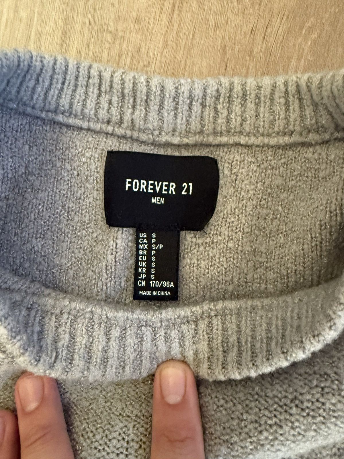 Forever 21 × Vintage Grey Knitwear Sweater Size US S / EU 44-46 / 1 - 2 Thumbnail