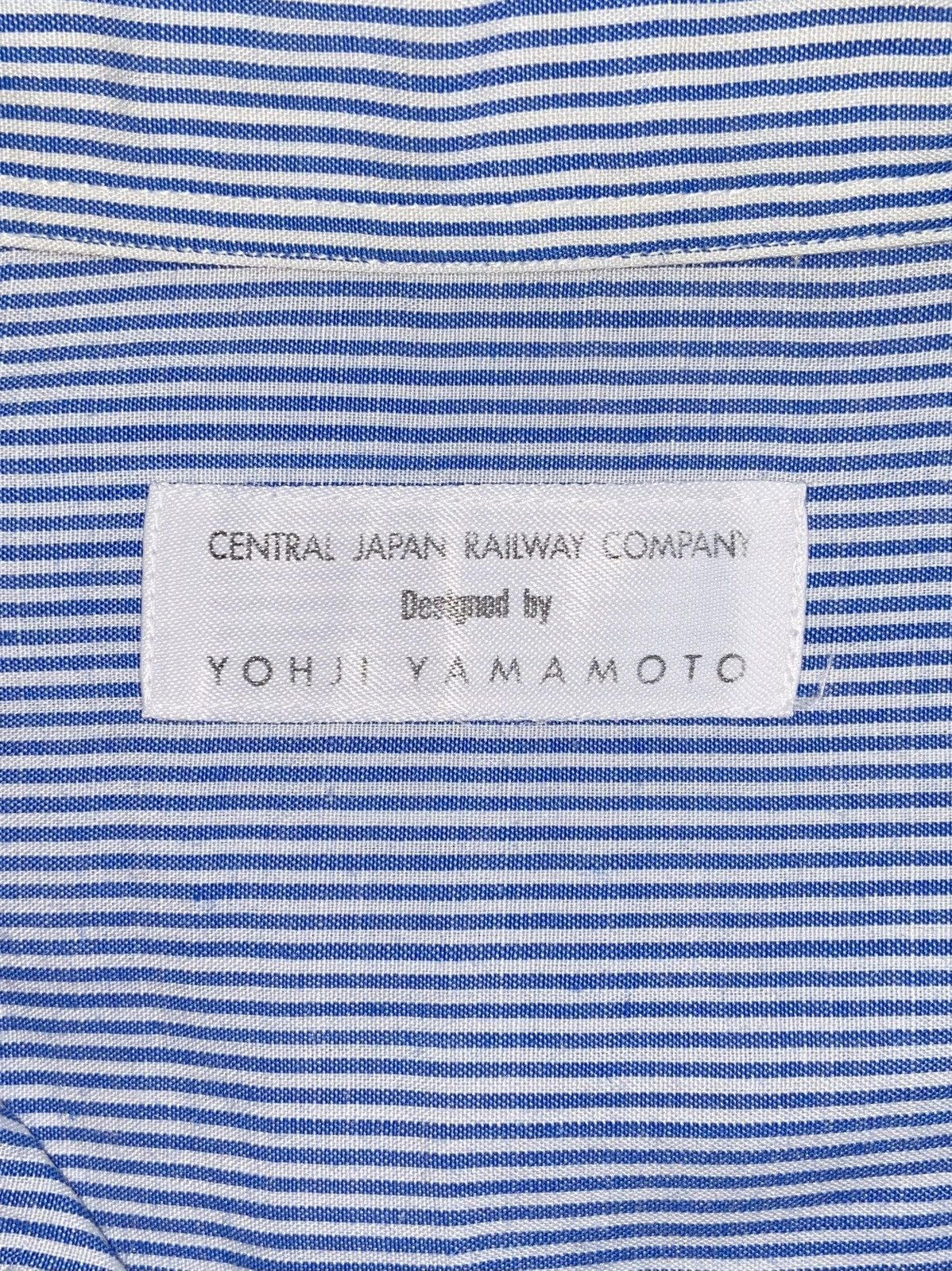 Yohji Yamamoto YOHJI YAMAMOTO Blue Striped Shirt Size US M / EU 48-50 / 2 - 12 Thumbnail