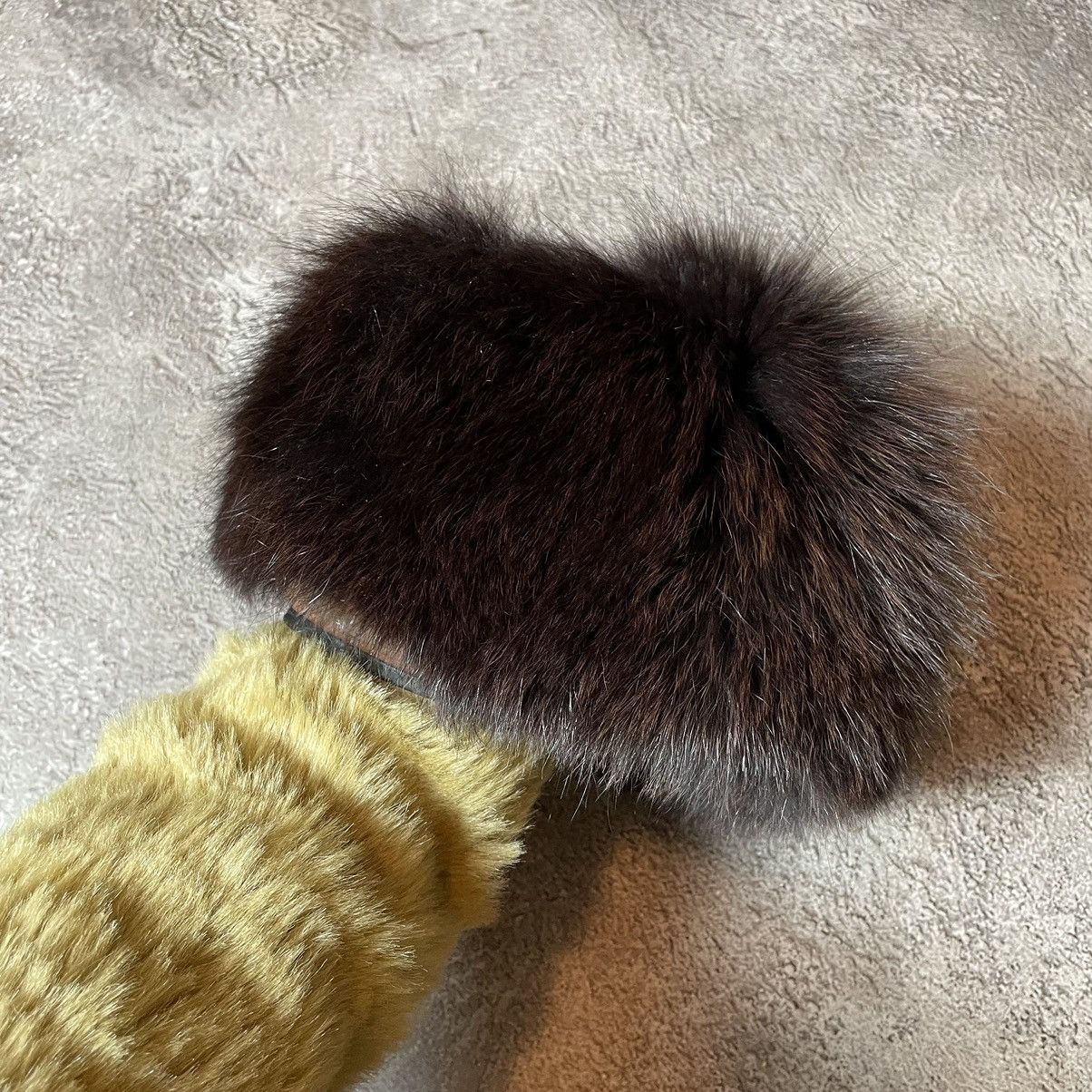 Vintage Vintage 90s Mohair Beanie Ushanka Faux Fur Grunge Alt OS Size ONE SIZE - 1 Thumbnail