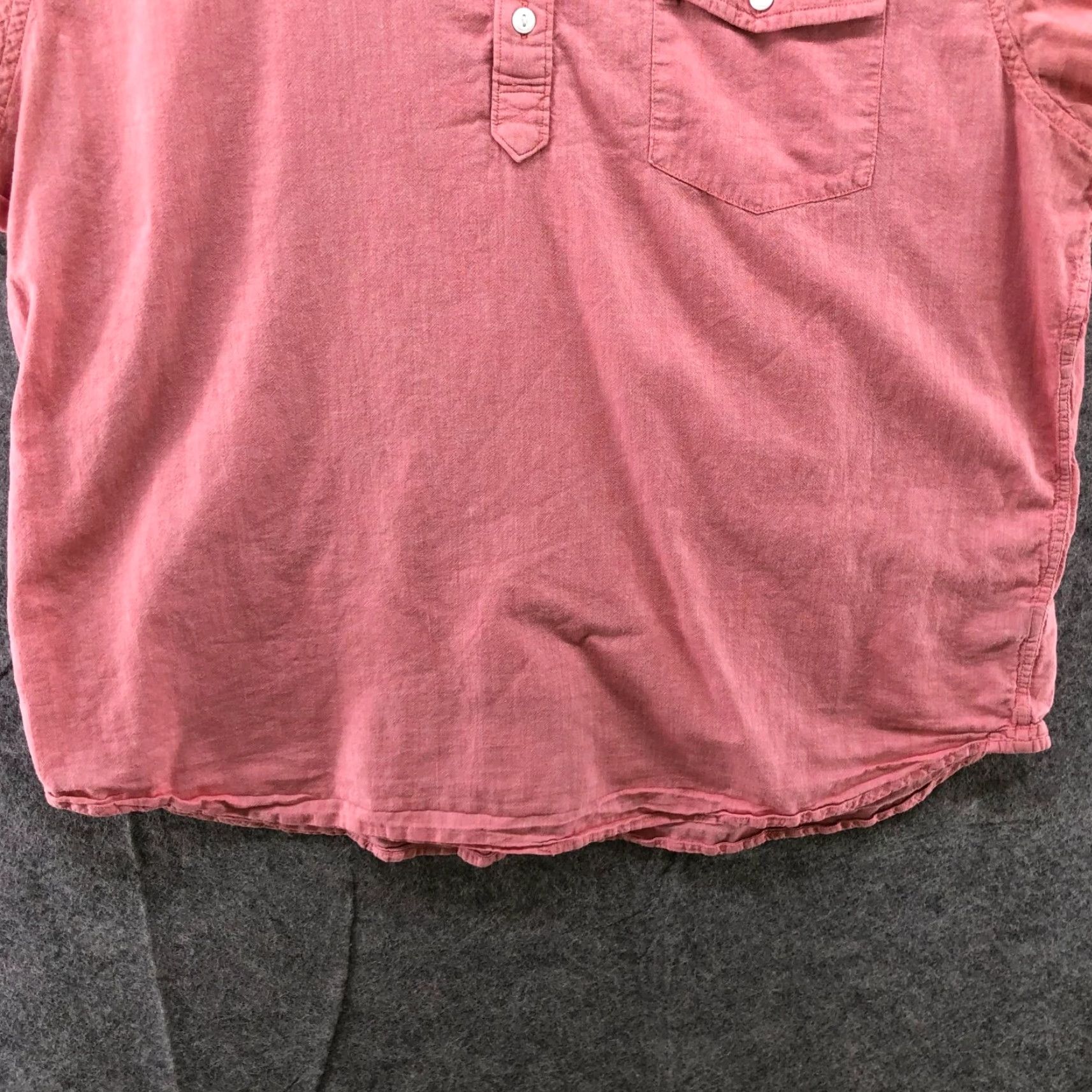 Bonobos Bonobos Shirt Pink Mens XXL Short Sleeve Button Front Pocket Polo Shirt Size US XXL / EU 58 / 5 - 4 Thumbnail