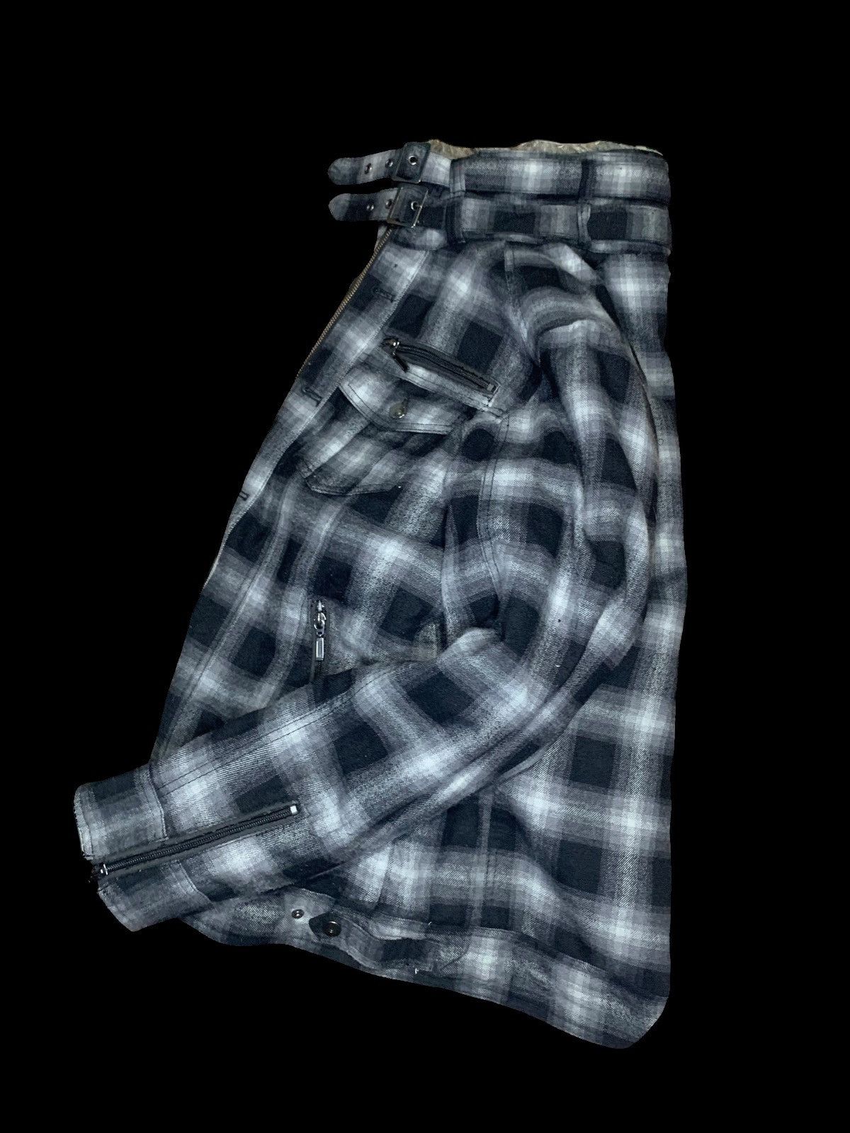 Japanese Brand Splendid 2000s plaid fur jacket Size US L / EU 52-54 / 3 - 1 Thumbnail