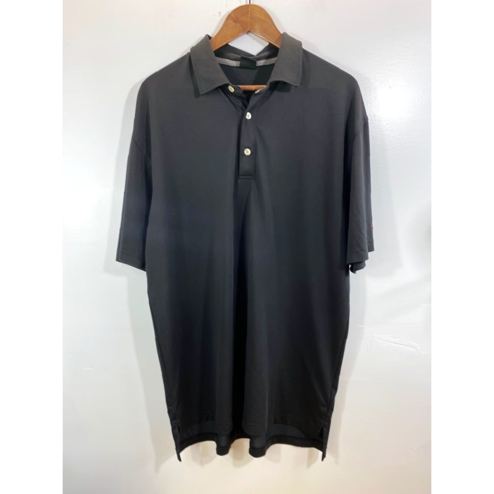 Vintage Dunning Polo Shirt Men’s Black Solid Short Sleeve XL Golf Casual Business '])) Size US XL / EU 56 / 4 - 2 Thumbnail