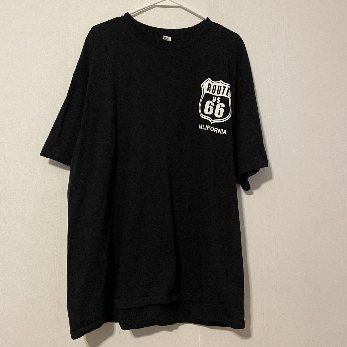 Vintage Vintage Route 66 Black Short Sleeve Graphic T Shirt Size US XXL / EU 58 / 5 - 2 Thumbnail