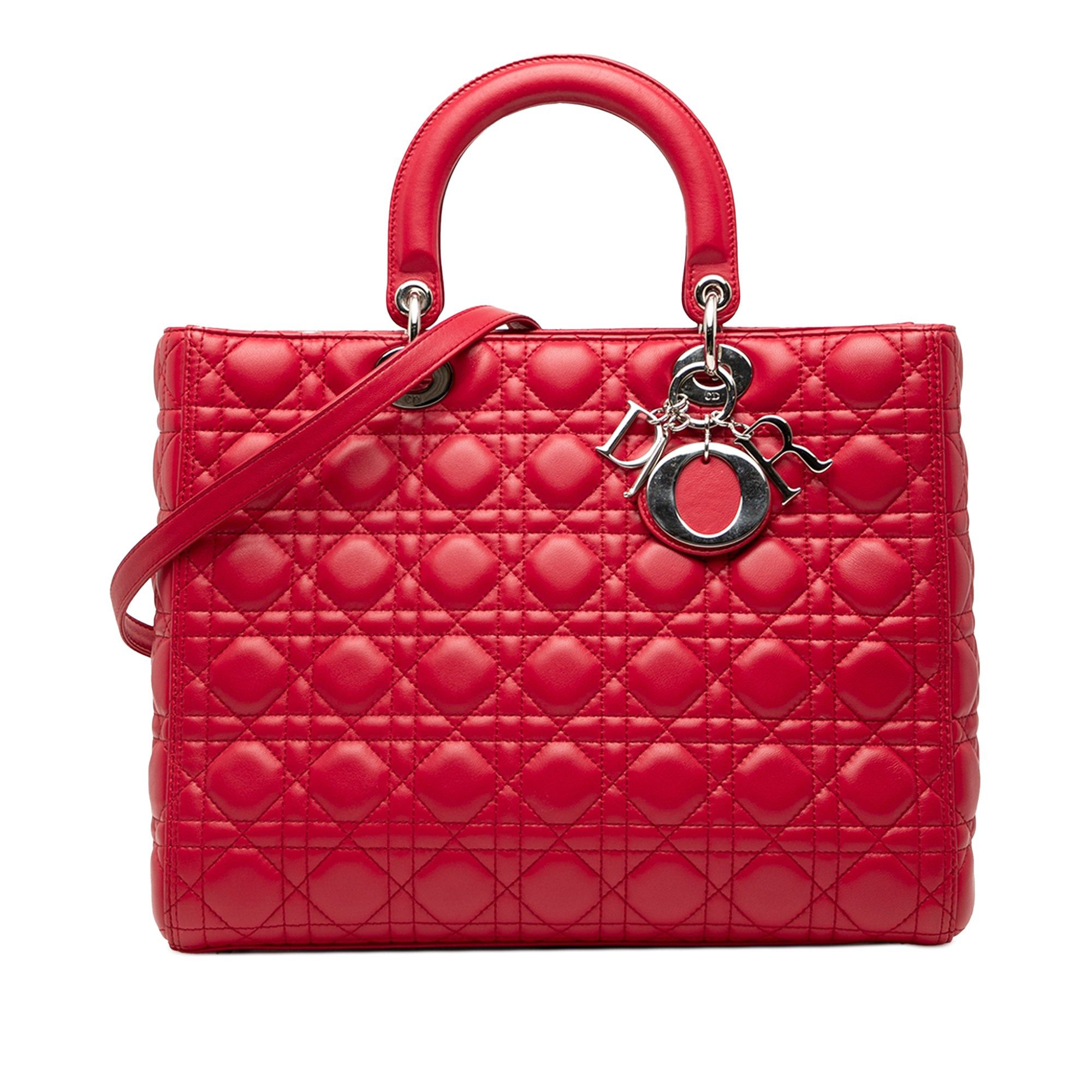 Dior Large Lambskin Cannage Lady Dior Size ONE SIZE - 1 Thumbnail