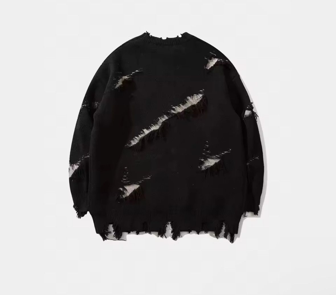 Vintage Streetwear Vintage American Dark Distressed Sweater Jacquard Size US XL / EU 56 / 4 - 3 Thumbnail