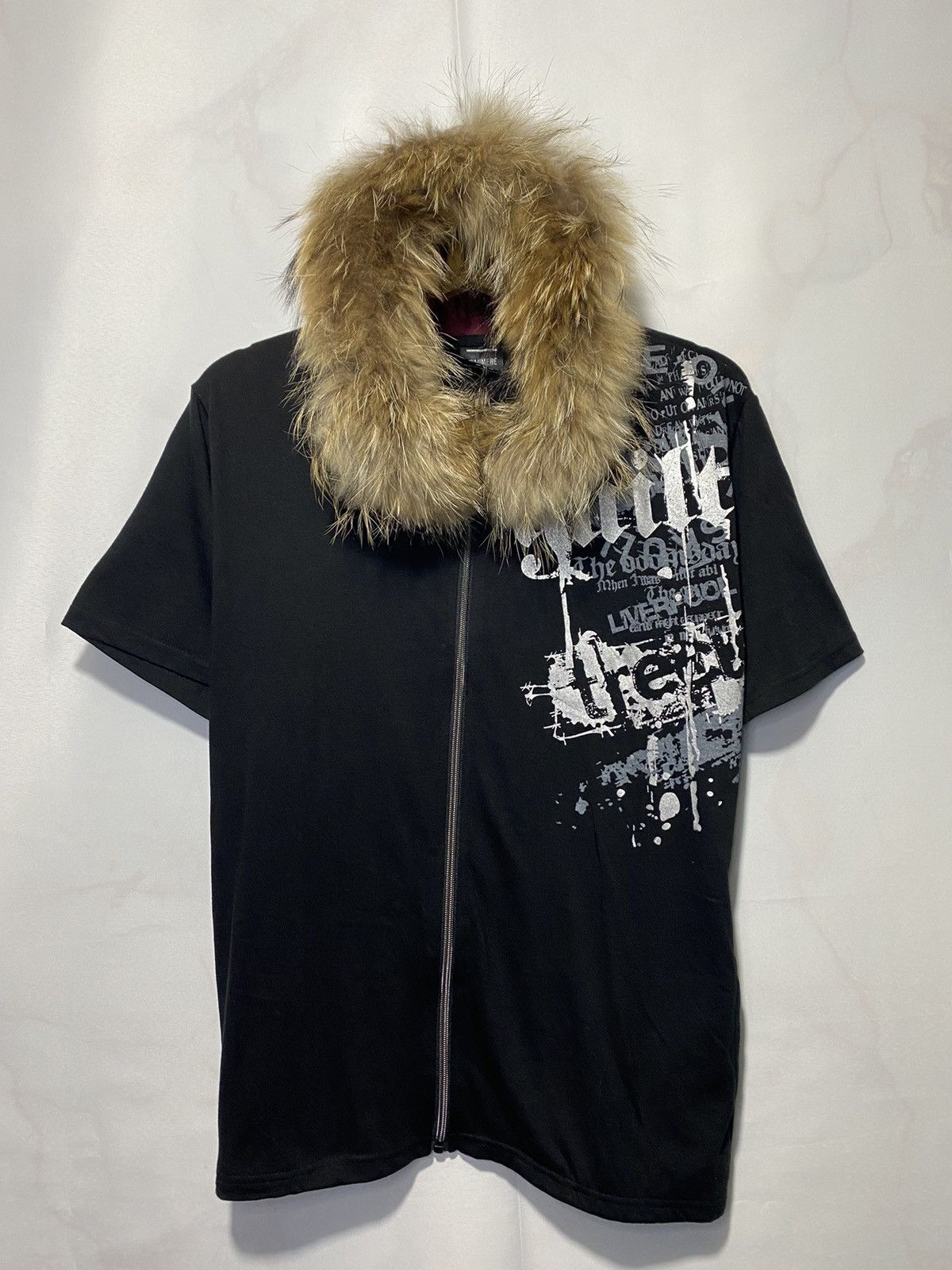 Japanese Brand Vkei style Beaumere poem punk short fur hoodie Size US M / EU 48-50 / 2 - 1 Thumbnail