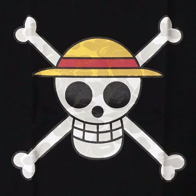 Bape One piece × BAPE camo Luffy flag mark T-shirt a bathing ape Size US M / EU 48-50 / 2 - 2 Thumbnail