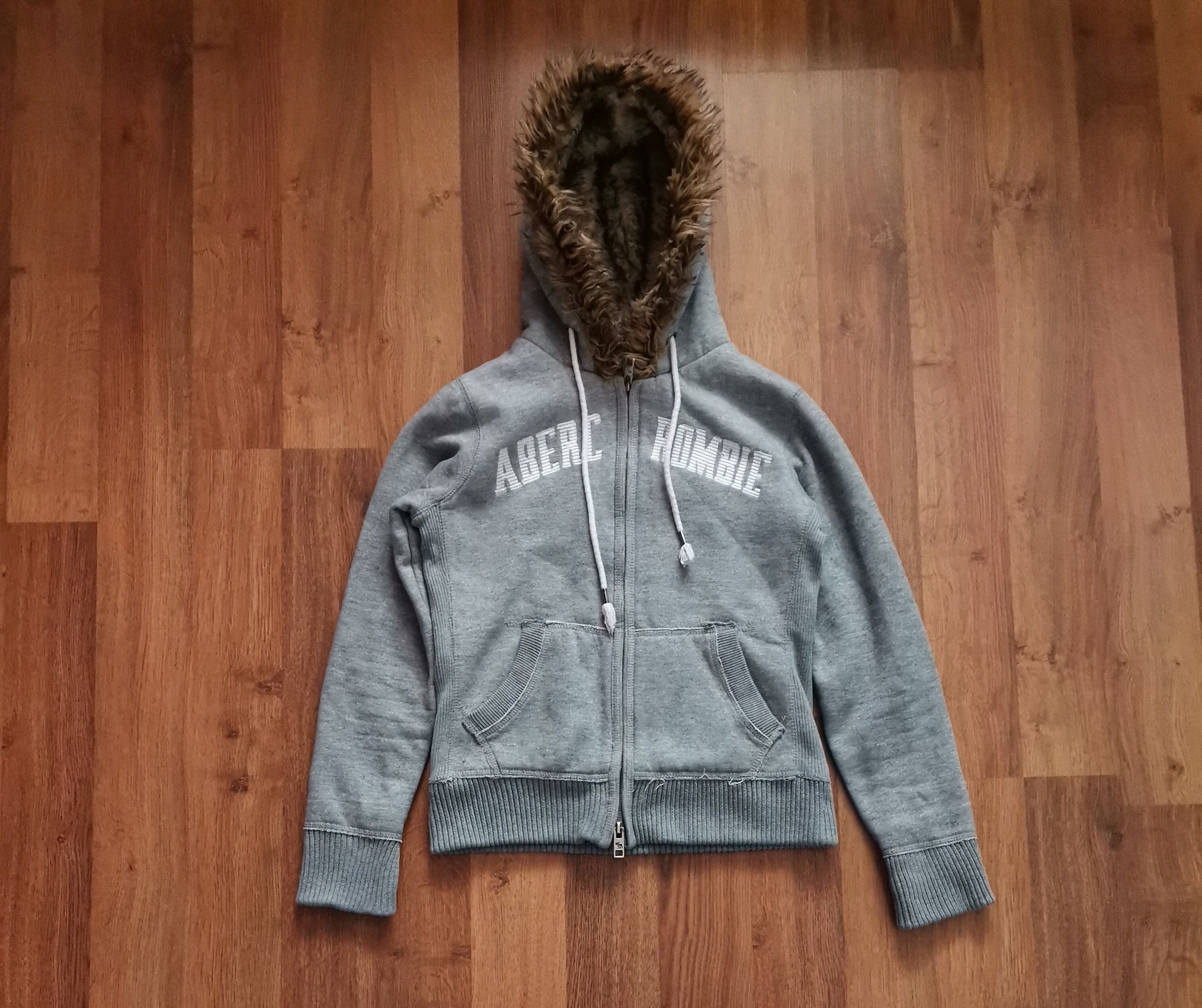 Abercrombie & Fitch Vintage Abercrombie And Fitch Faux Fur Zip Up