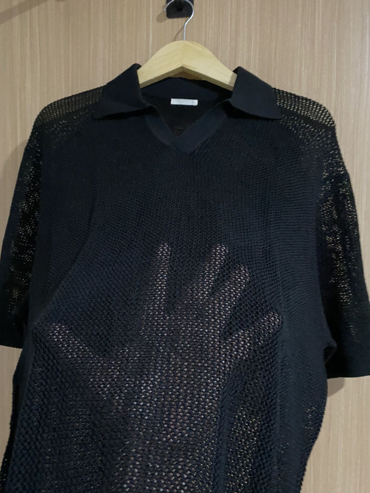 If Six Was Nine × Japanese Brand × Le Grande Bleu (L.G.B.) 2000s gu mesh polo t-shirt ifsixwasnine lgb Size US L / EU 52-54 / 3 - 6 Thumbnail