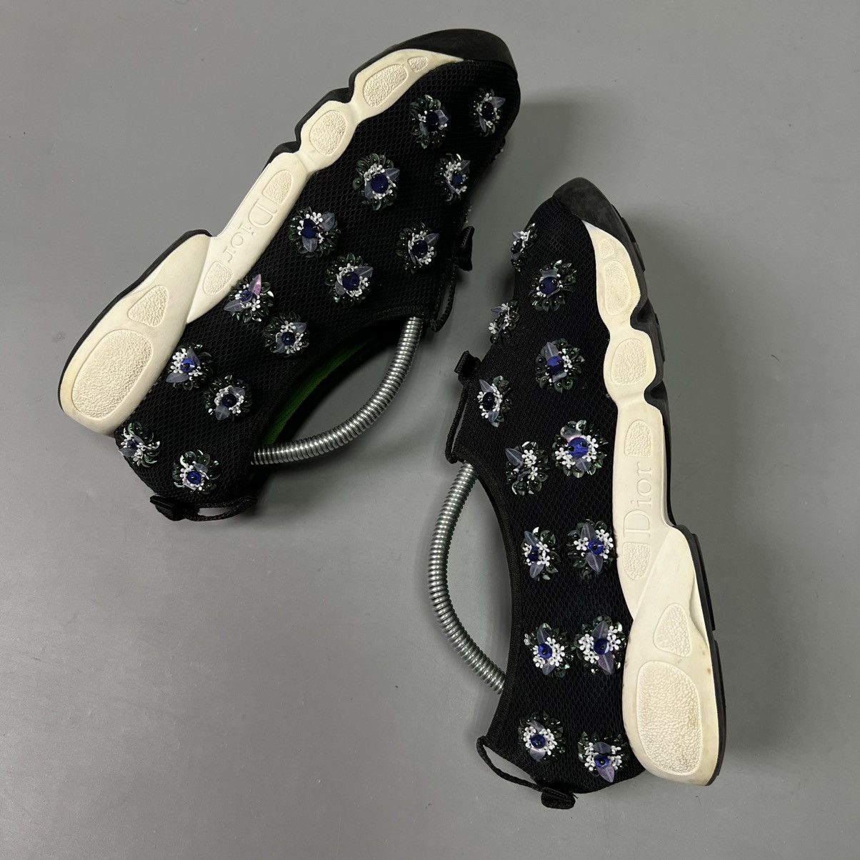 Dior Dior Fusion Embellished Mesh Sneakers Black Rare size 38 Size US 8 / IT 38 - 3 Thumbnail