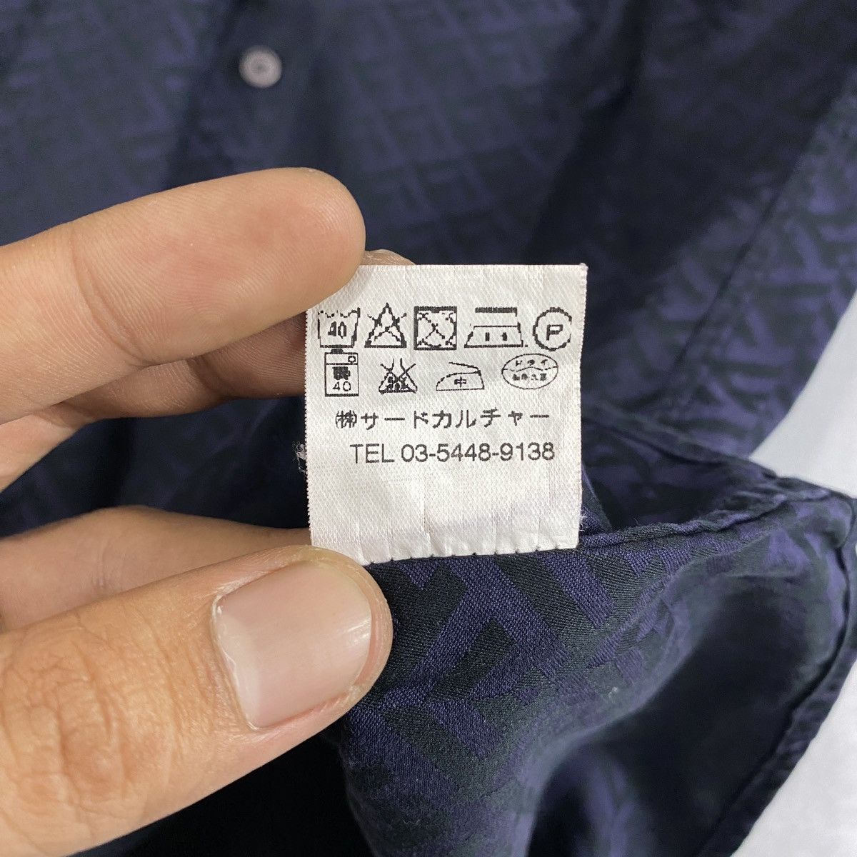 Givenchy Vintage Givenchy Monogram Patern Double Collar Shirt Size US XXS / EU 40 - 11 Thumbnail