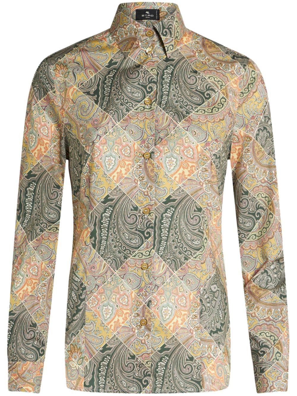 Etro PRINTED COTTON SHIRT Size S / US 4 / IT 40 - 1 Thumbnail