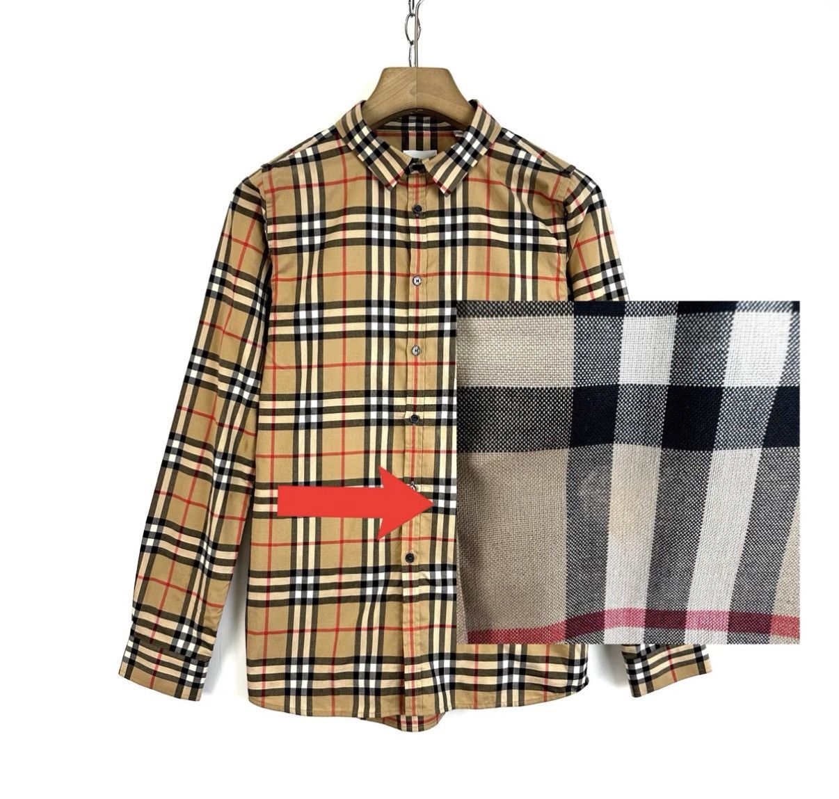 Burberry Burberry Classic Check Long Sleeve Shirt K12 Size US XS / EU 42 / 0 - 7 Thumbnail