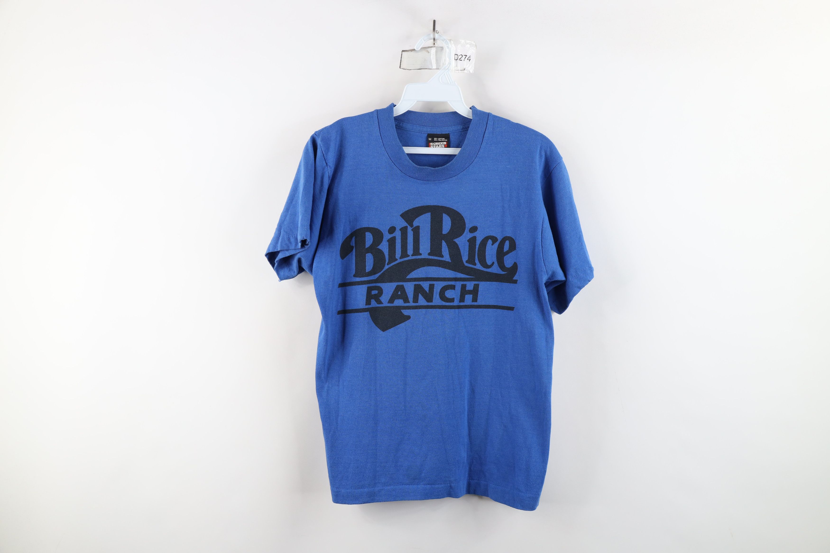Vintage Vintage 90s Bill Rice Ranch Ministry T-Shirt Blue USA Size M / US 6-8 / IT 42-44 - 1 Thumbnail