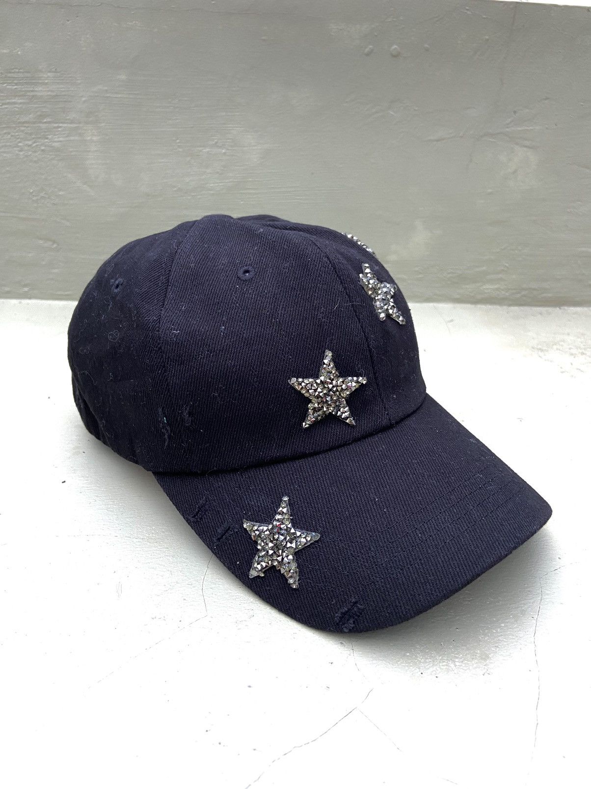 If Six Was Nine 2000s big star studded black caps Size ONE SIZE - 4 Thumbnail