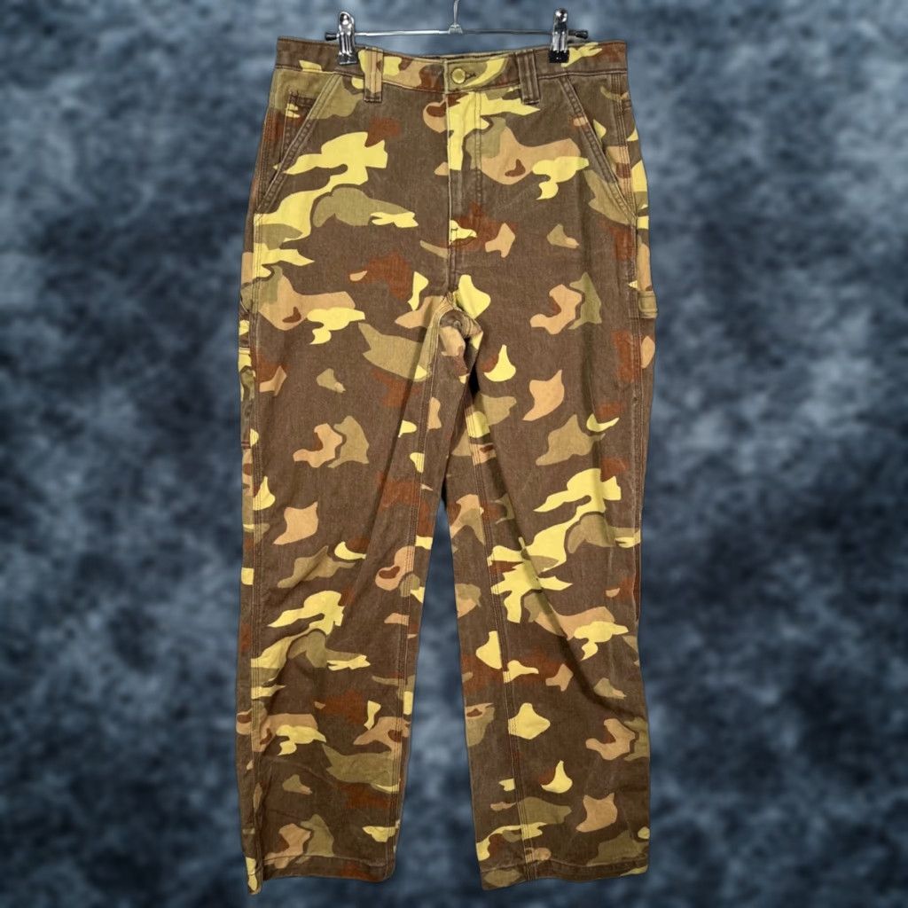 TNA TNA Womens Pants Brown Camouflage High-Waist Carpenter Straight Leg 8 Adult Womens Size 30" / US 8 / IT 44 - 1 Thumbnail