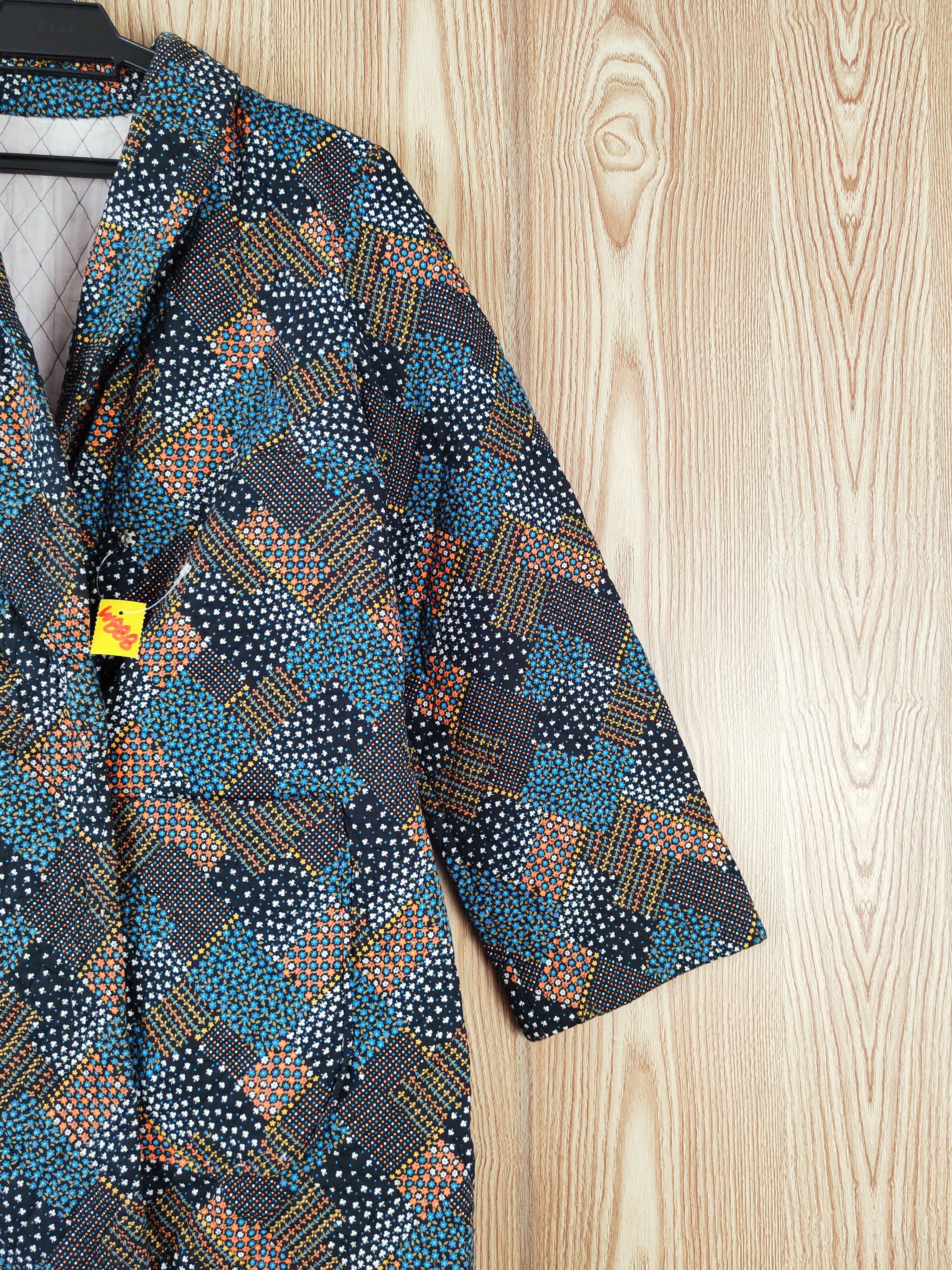Japanese Brand Japan kimono vintage Black Flowers Long Cardigan #W888 Size M / US 6-8 / IT 42-44 - 5 Thumbnail