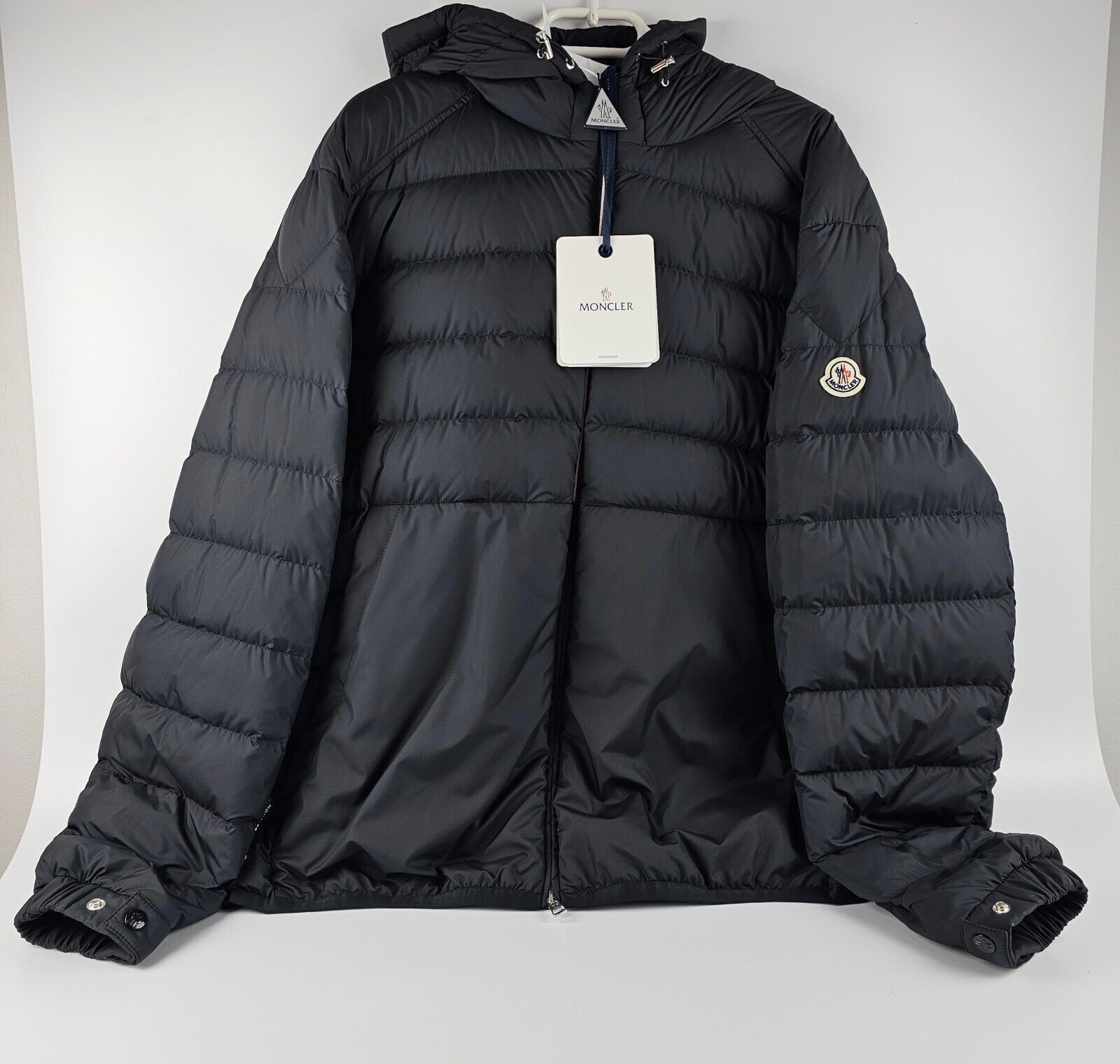 Moncler MONCLER BERRIAT BLACK DOWN GLOSSY JACKET | Grailed