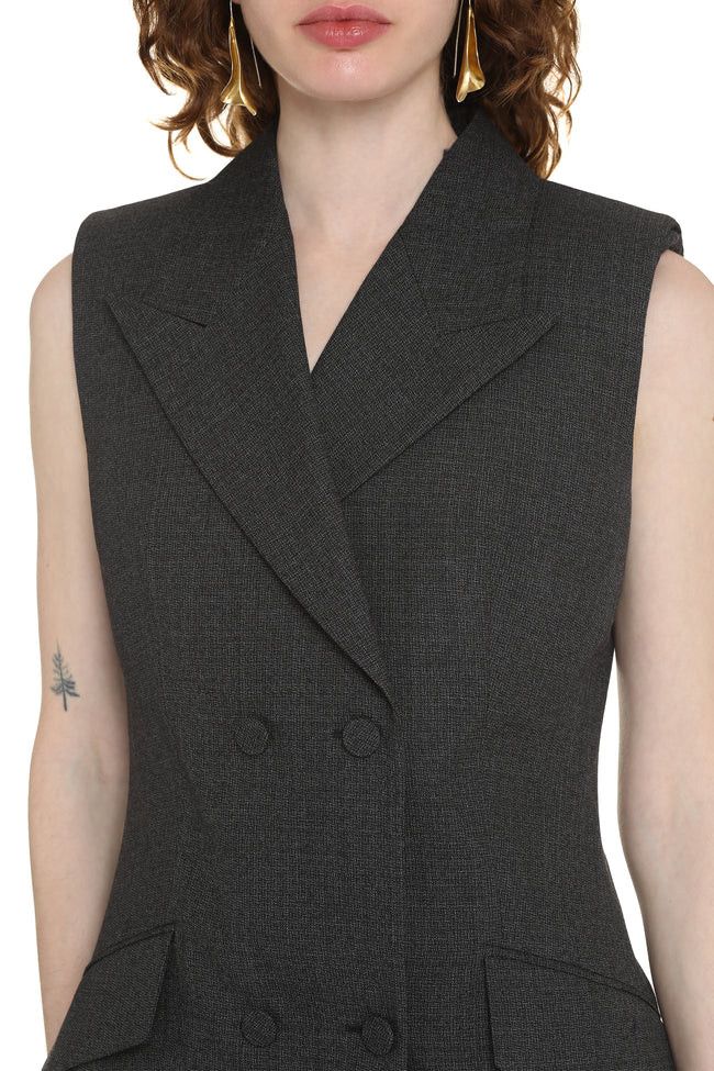 Givenchy o1y0925 Blazer Midi Dress in Gray Size S / US 4 / IT 40 - 5 Thumbnail