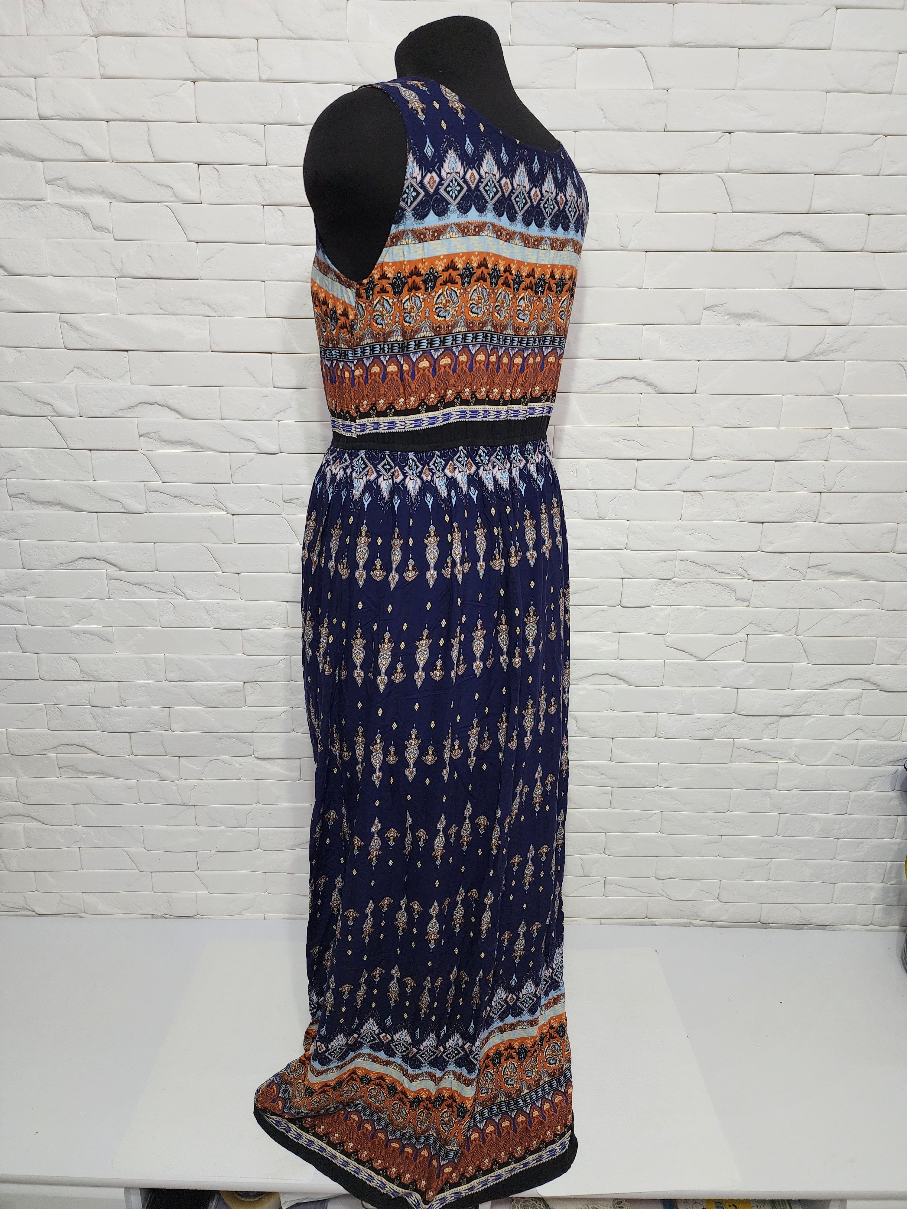 Other Multi-colored dress made of genuine viscose. Size M / US 6-8 / IT 42-44 - 5 Thumbnail