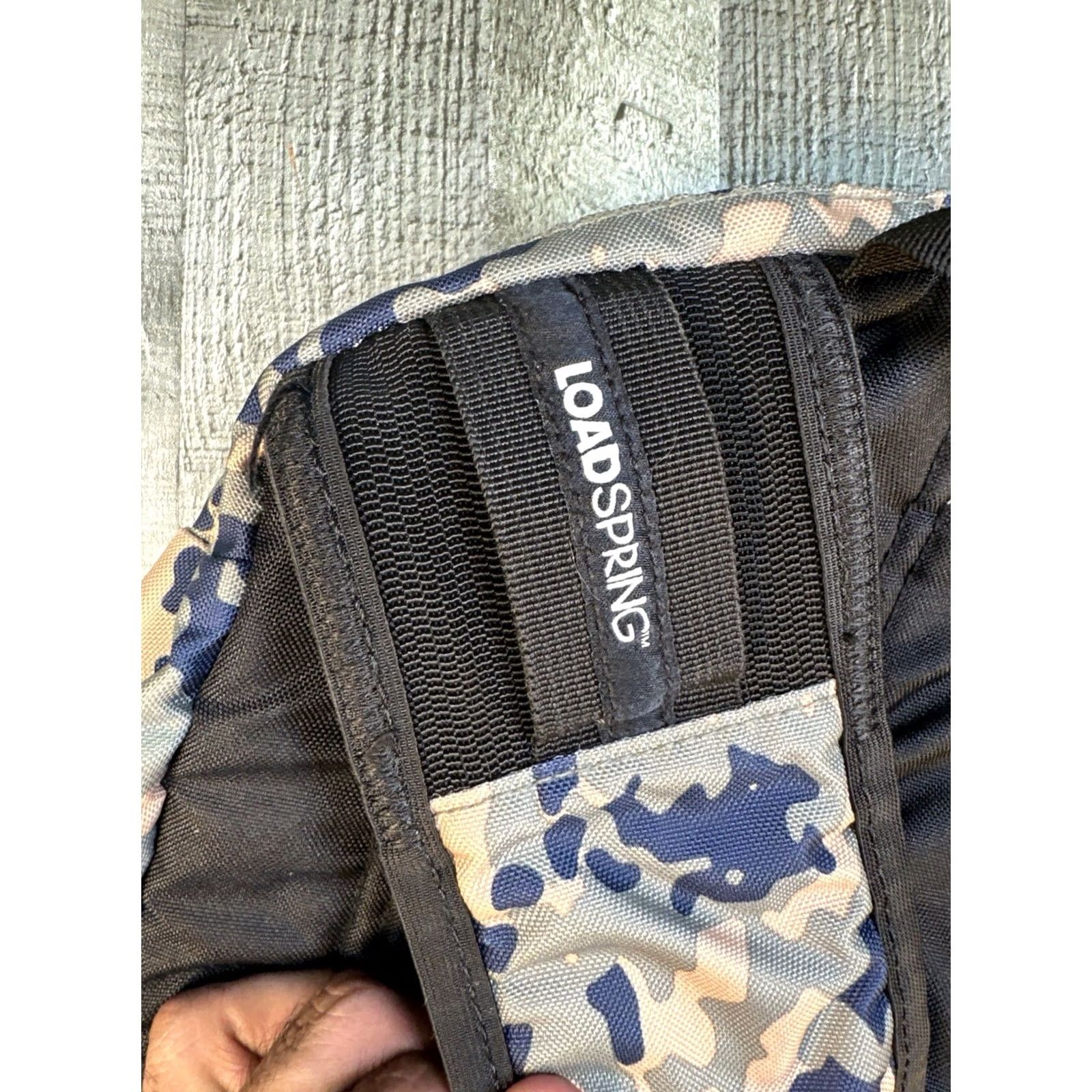 Adidas Adidas Sling Backpack Crossbody Navy Beige Camouflage LoadSpring Single Strap Men Backpack Size ONE SIZE - 3 Thumbnail