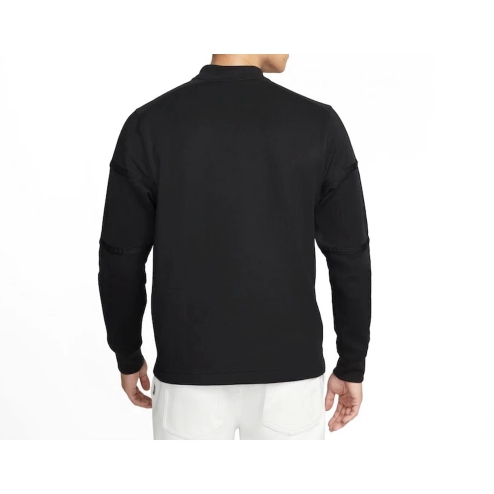 Nike Nike Dri Fit NSW Sportswear Golf Black Henley Long Sleeve Polo Shirt M Mens Size US M / EU 48-50 / 2 - 2 Thumbnail