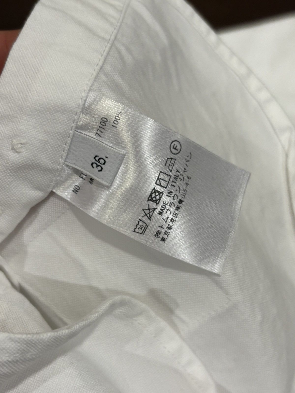 Thom Browne Thom Browne Canvas White Button Up Shirt Size XXS / US 00 / IT 34 - 4 Thumbnail