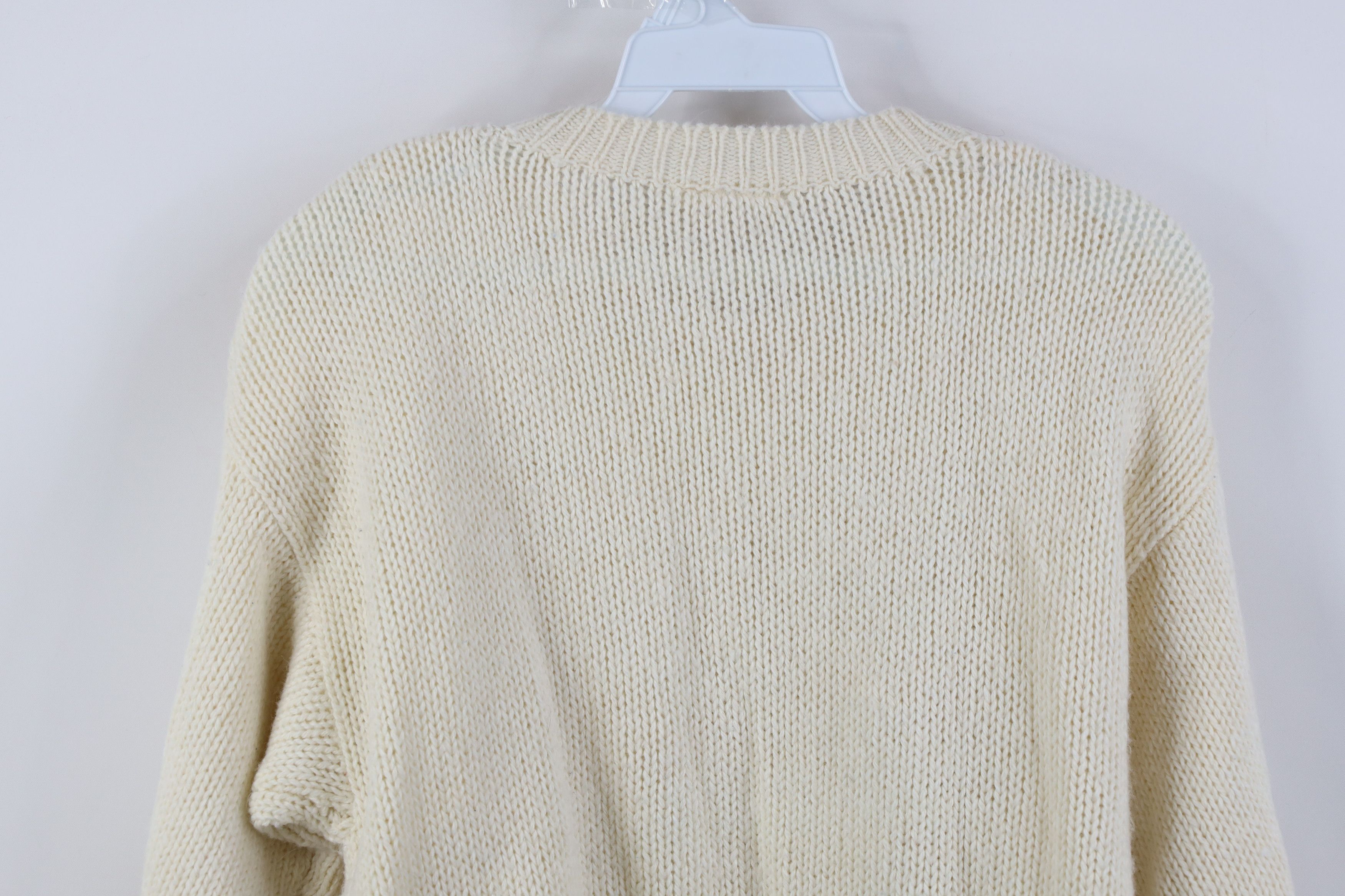 Vintage Vintage 70s Streetwear Chunky Cable Knit Fisherman Sweater Size M / US 6-8 / IT 42-44 - 11 Thumbnail