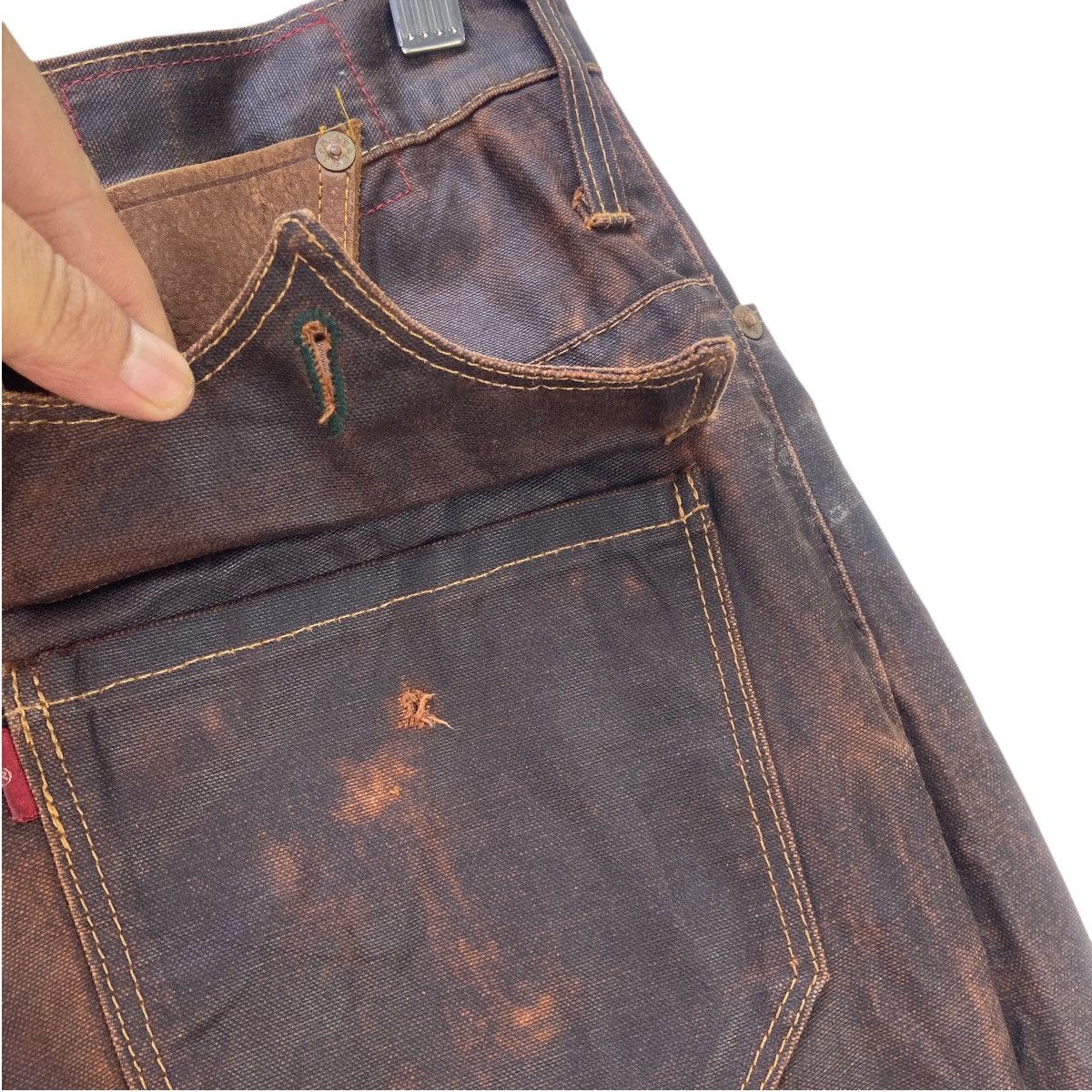 Levi's Vintage Levi’s Made in Italy Buckle Back Pants Size US 29 - 16 Thumbnail
