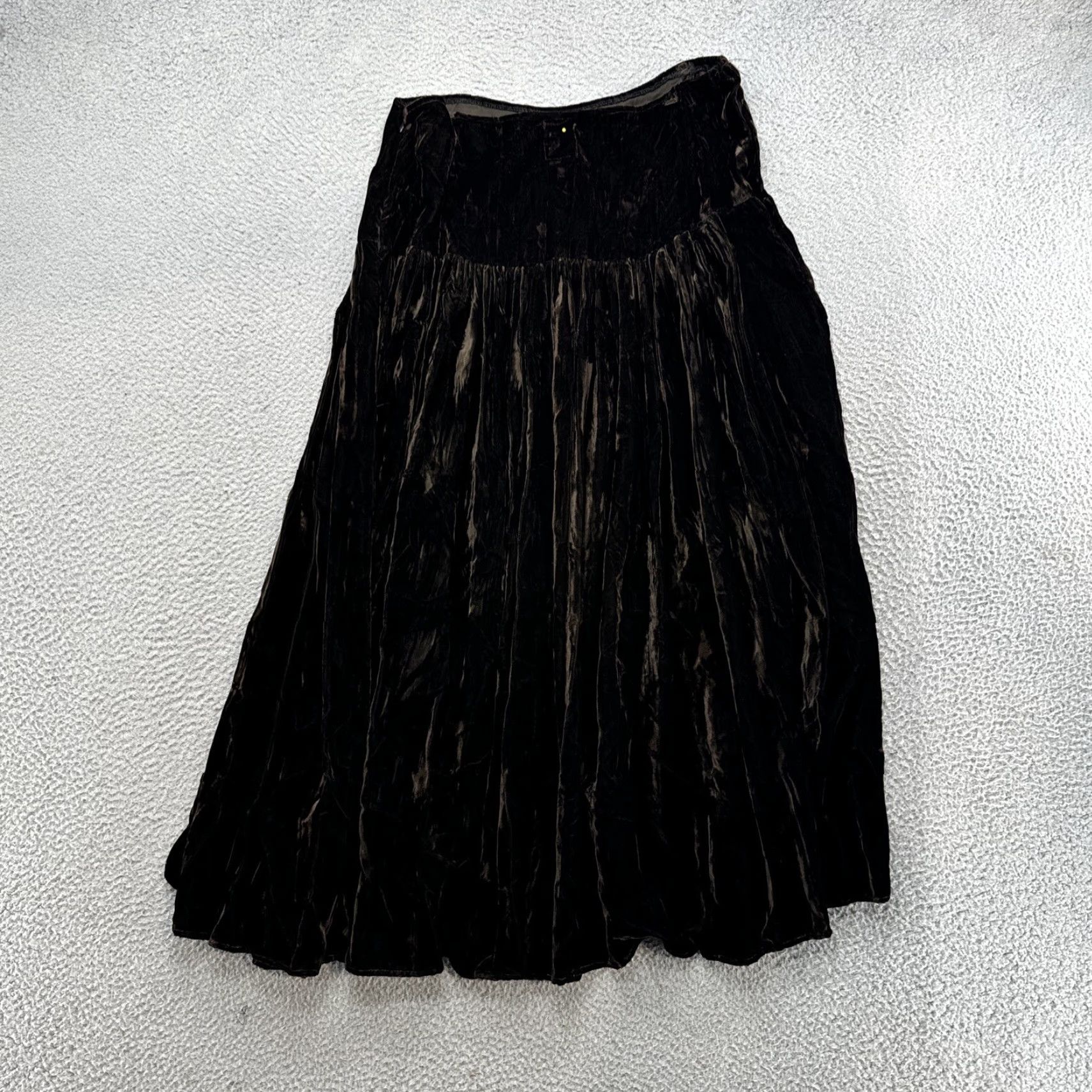 Vintage VINTAGE RanchWear Skirt Women S Brown Velour Velvet Pleated A-Line Long USA Mens? No, Women. Size 28" / US 6 / IT 42 - 7 Thumbnail