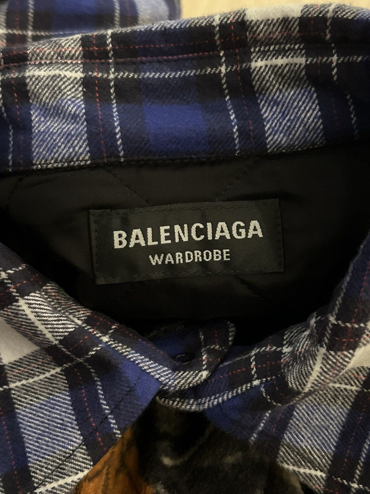 Balenciaga Balenciaga Plaid Padded Flannel Shirt Jacket Size US XL / EU 56 / 4 - 5 Thumbnail