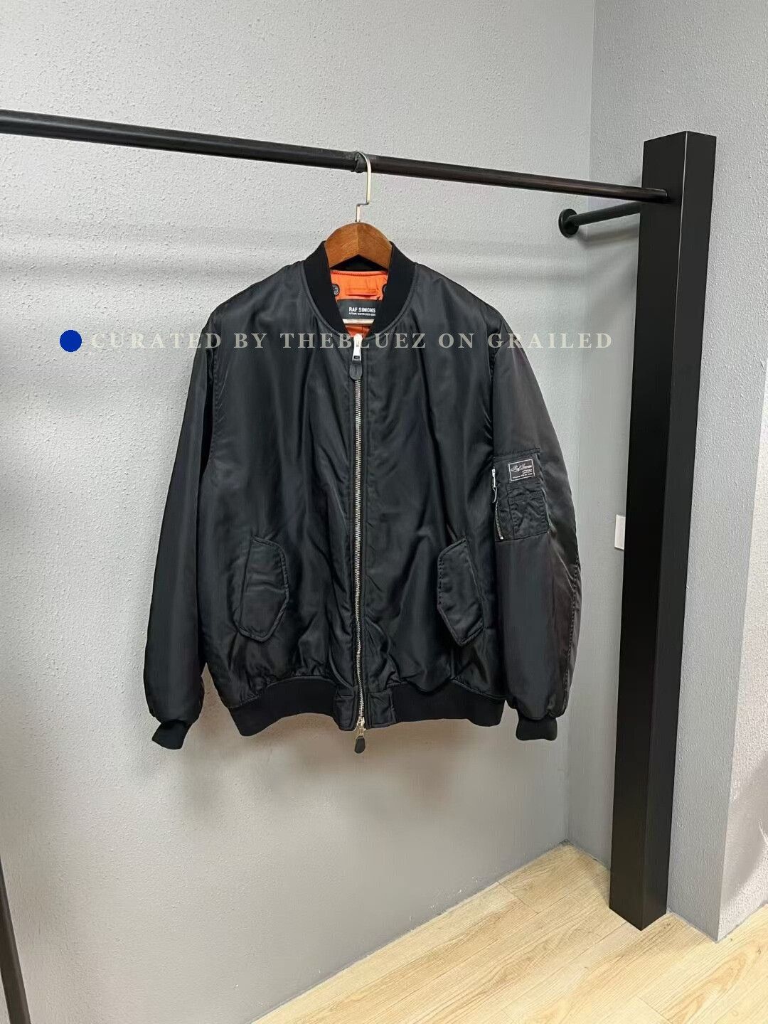 Raf Simons Nylon Patched Bomber | Grailed