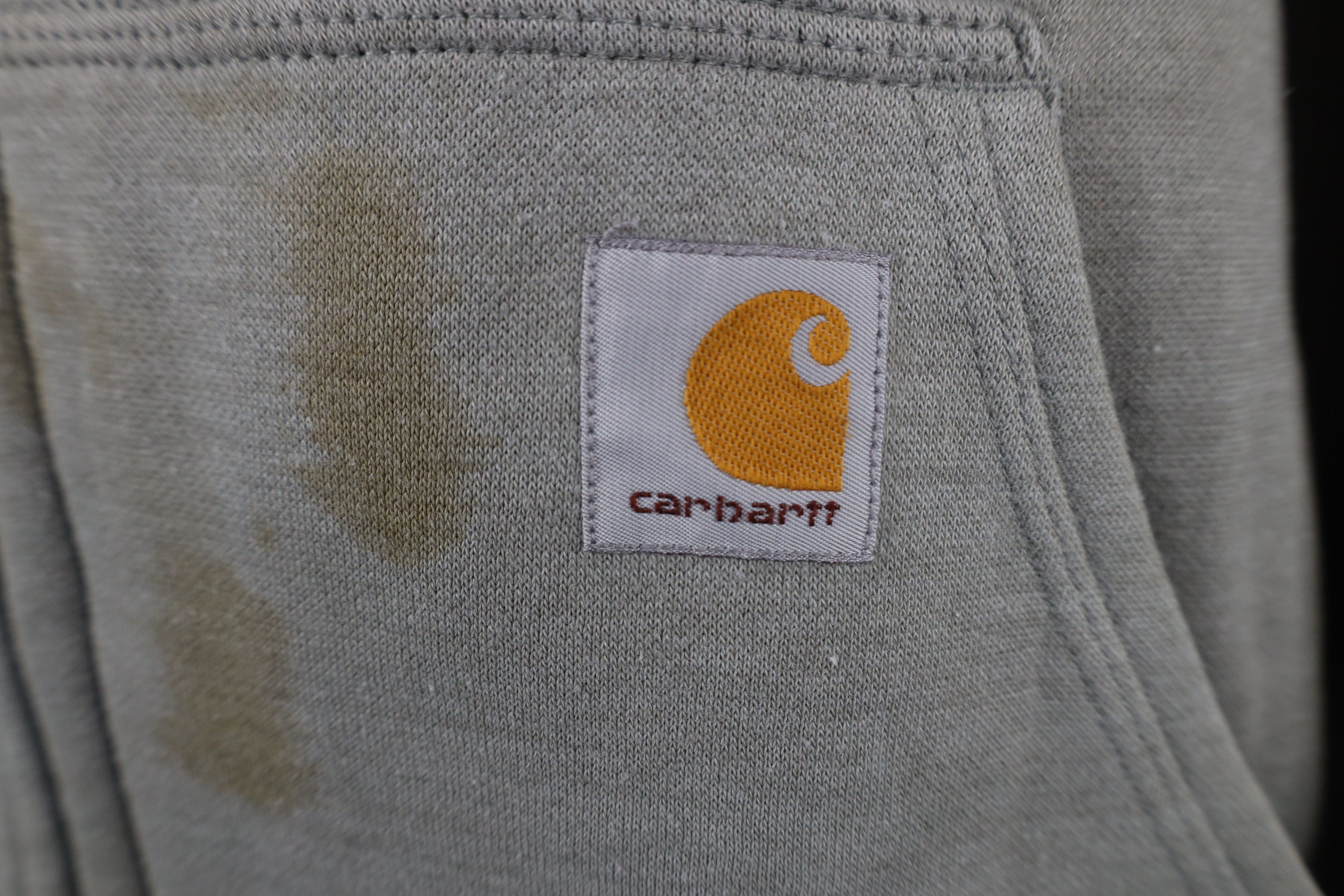 Carhartt × Vintage Vintage Carhartt Heavy Deep Pile Fleece Lined Hoodie Jacket Size US XXL / EU 58 / 5 - 4 Thumbnail