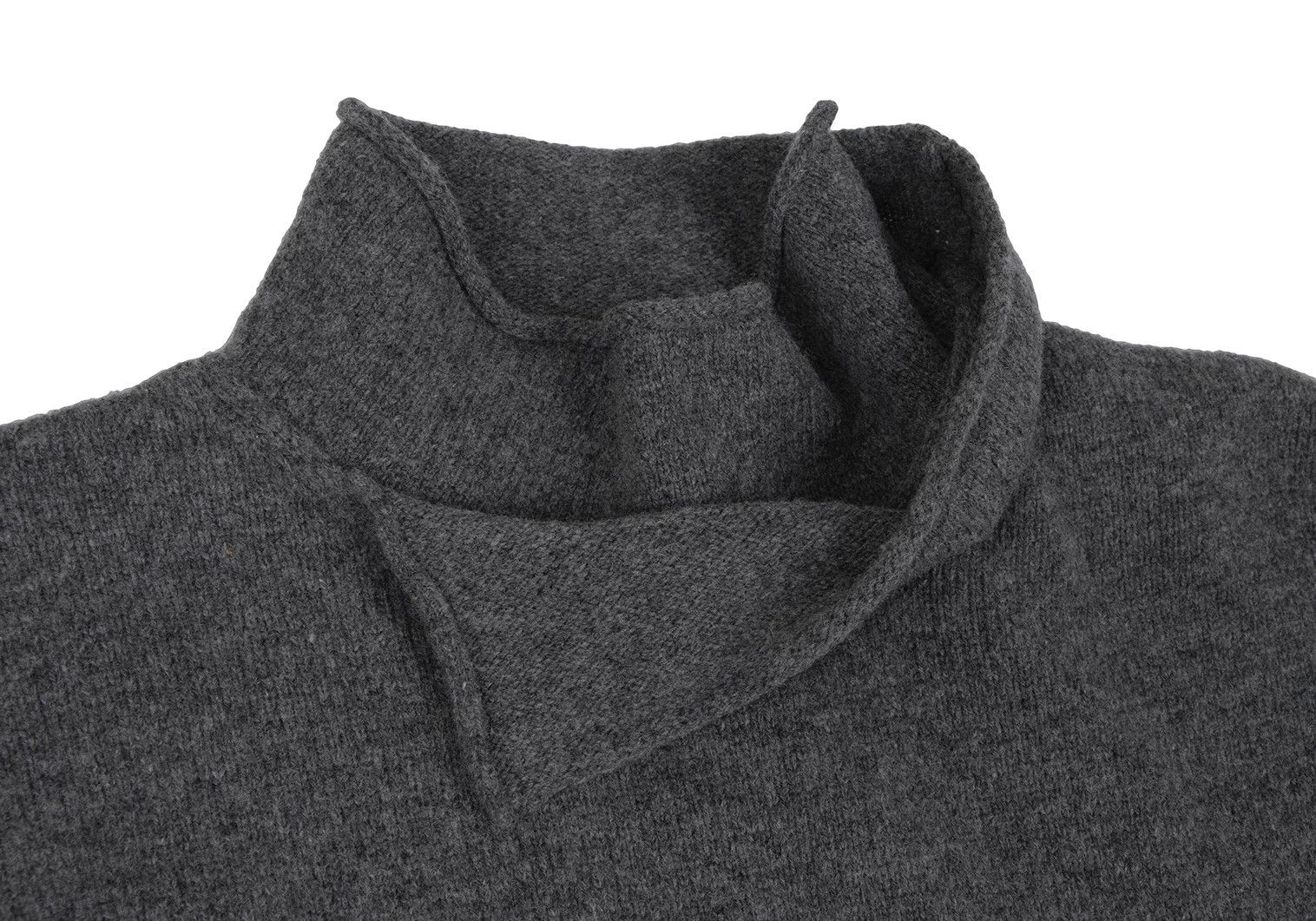 Yohji Yamamoto Yohji Yamamoto Wool Blend Design Neck Sweater Size US L / EU 52-54 / 3 - 4 Thumbnail