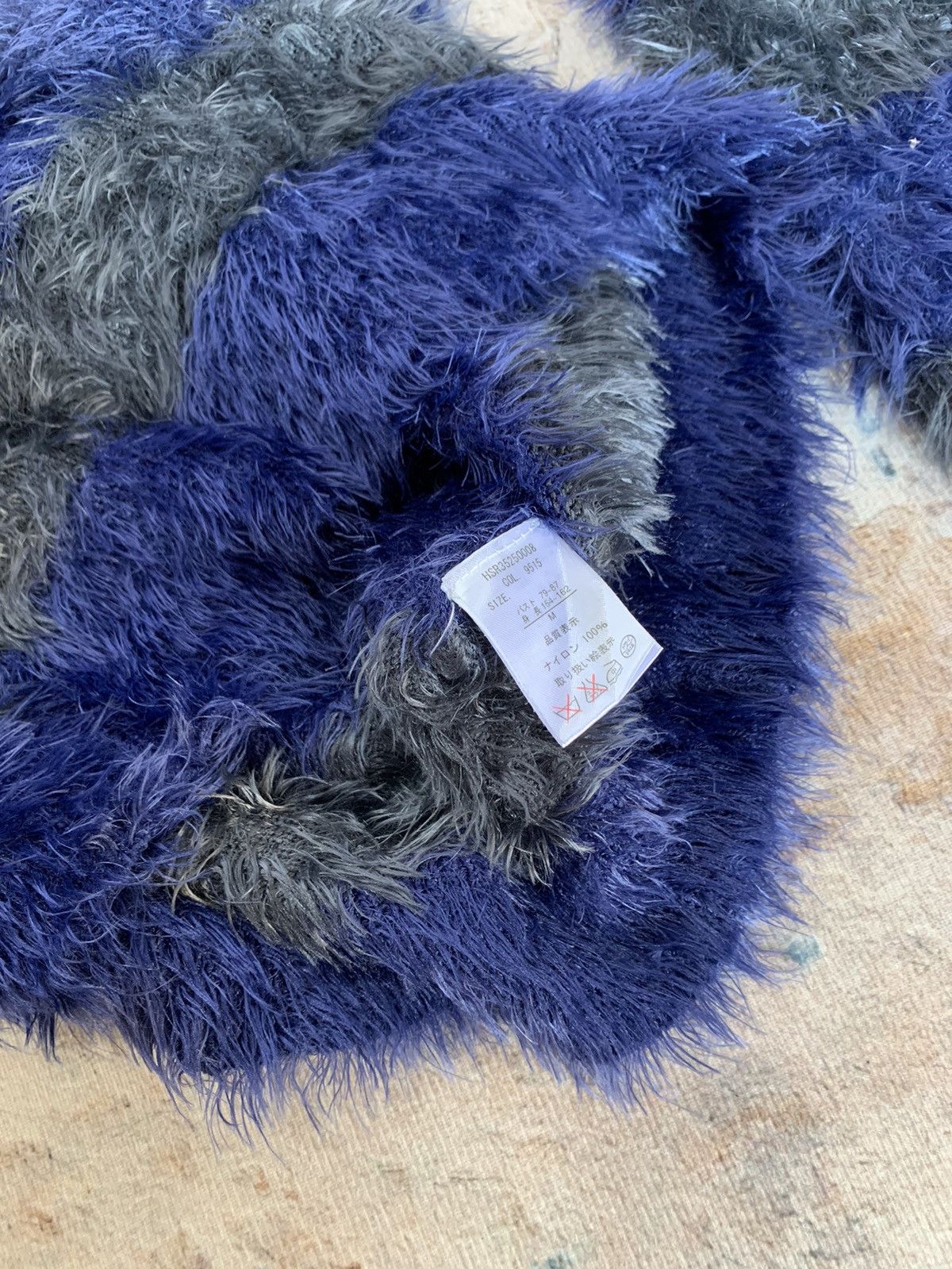 Issey Miyake × Japanese Brand Striped Fuzzy Mohair Grunge Distressed Kurt Cobain Style Size US M / EU 48-50 / 2 - 6 Thumbnail