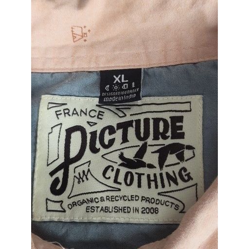 Other Picture Organic Clothing France Button Up Shirt Men Sz XL Sa Size US XL / EU 56 / 4 - 3 Thumbnail
