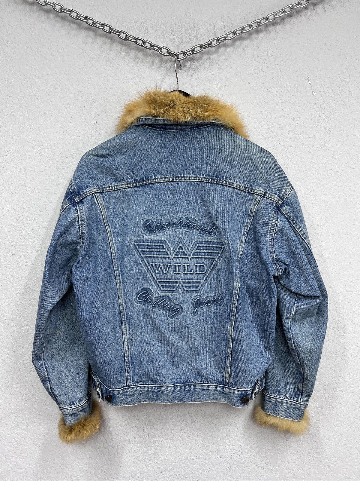 If Six Was Nine If six was nine trucker jacket real fur cropped hype y2k Size US M / EU 48-50 / 2 - 8 Thumbnail