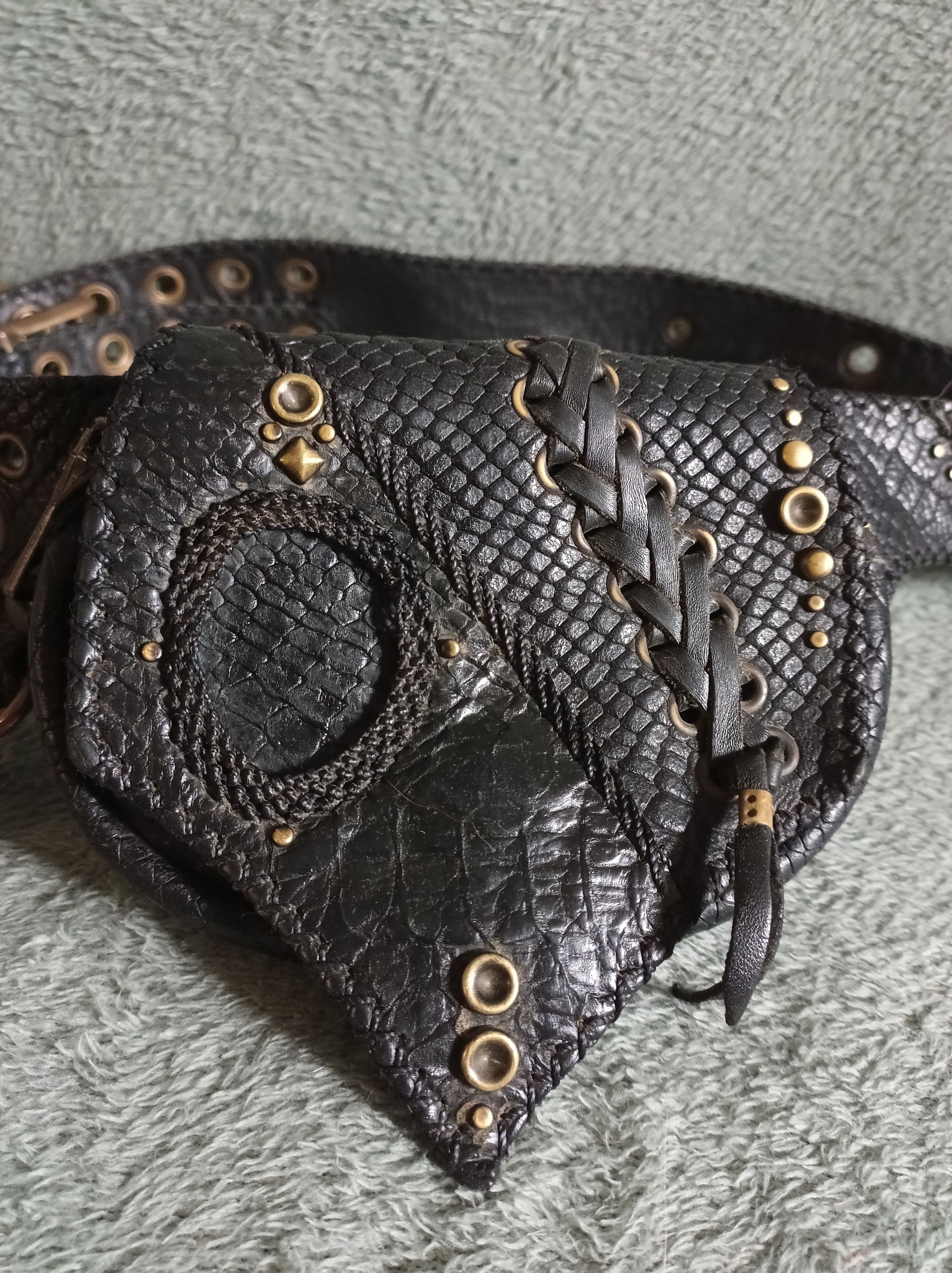Handmade Leather Designer Handmade Vintage Belt Bag Size ONE SIZE - 2 Thumbnail