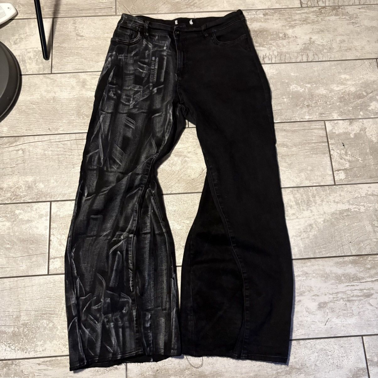 Japanese Brand rare wax handmade streetwear jeans Size US 34 / EU 50 - 1 Thumbnail