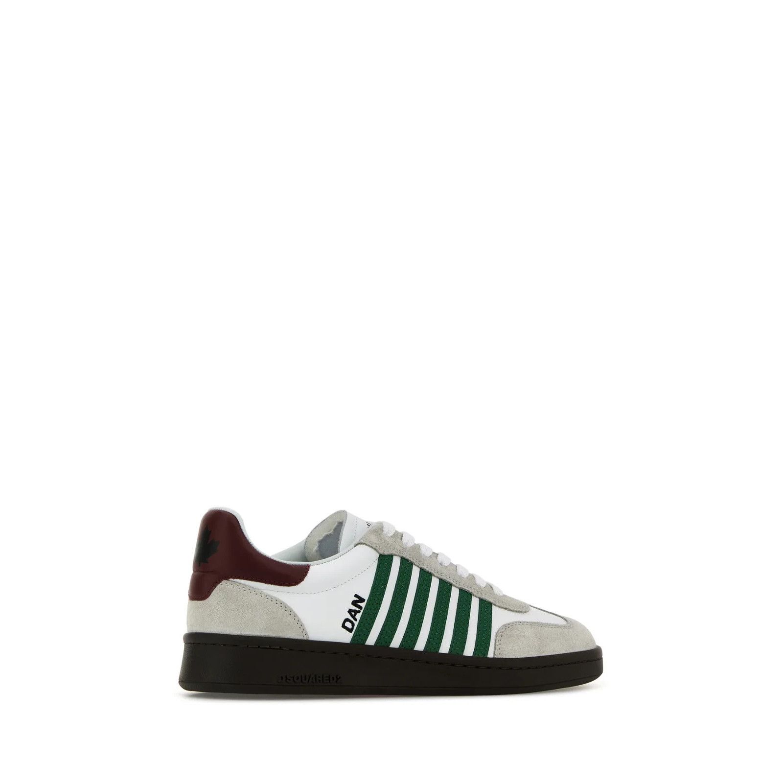 Dsquared2 DSQUARED2 Boxer White Leather Sneakers New & Authentic (Men' Size US 9.5 / EU 42-43 - 3 Thumbnail