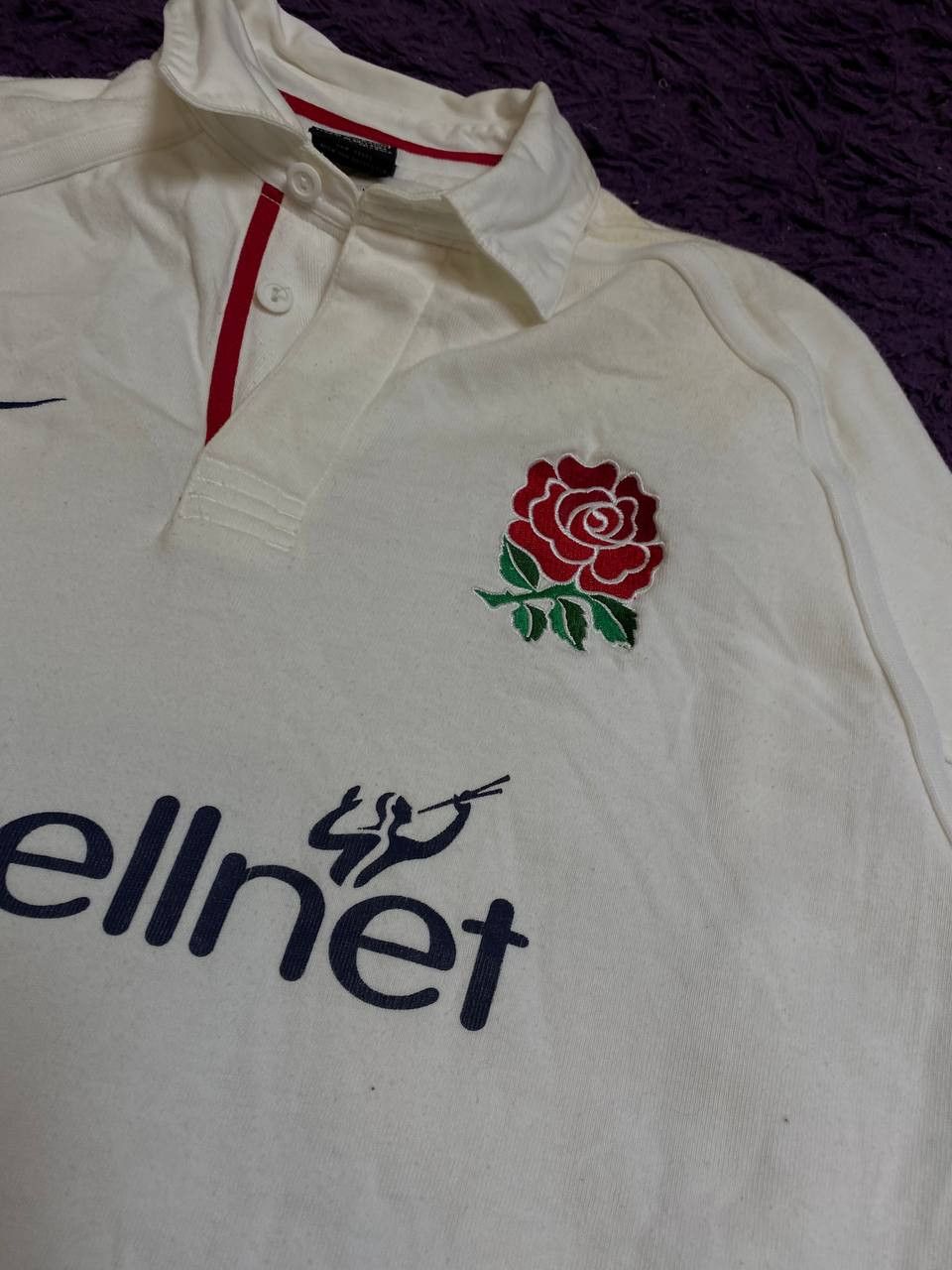 Nike Y2K white Long Sleeve Nike Vintage logo BTCELLNET Size US M / EU 48-50 / 2 - 7 Thumbnail