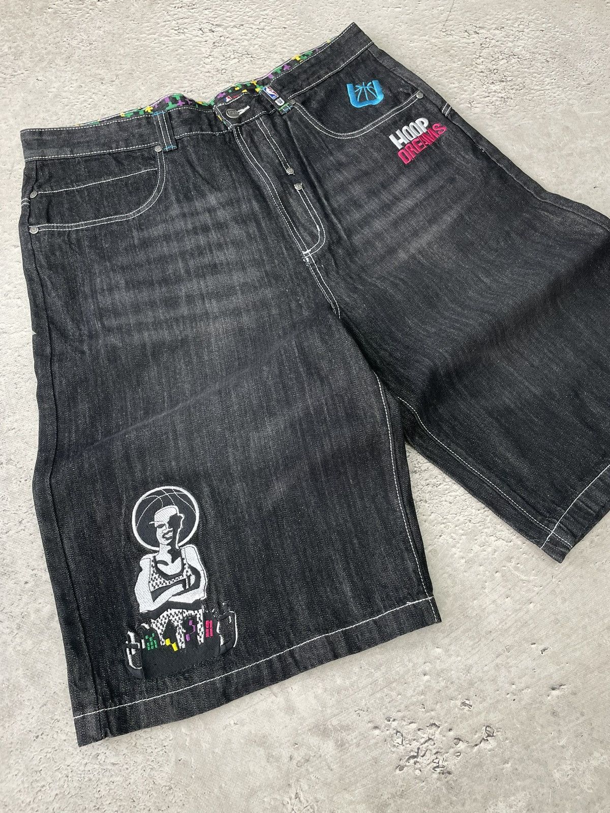 NBA Wide Leg NBA junk SK8 rap shorts Size US 38 / EU 54 - 2 Thumbnail