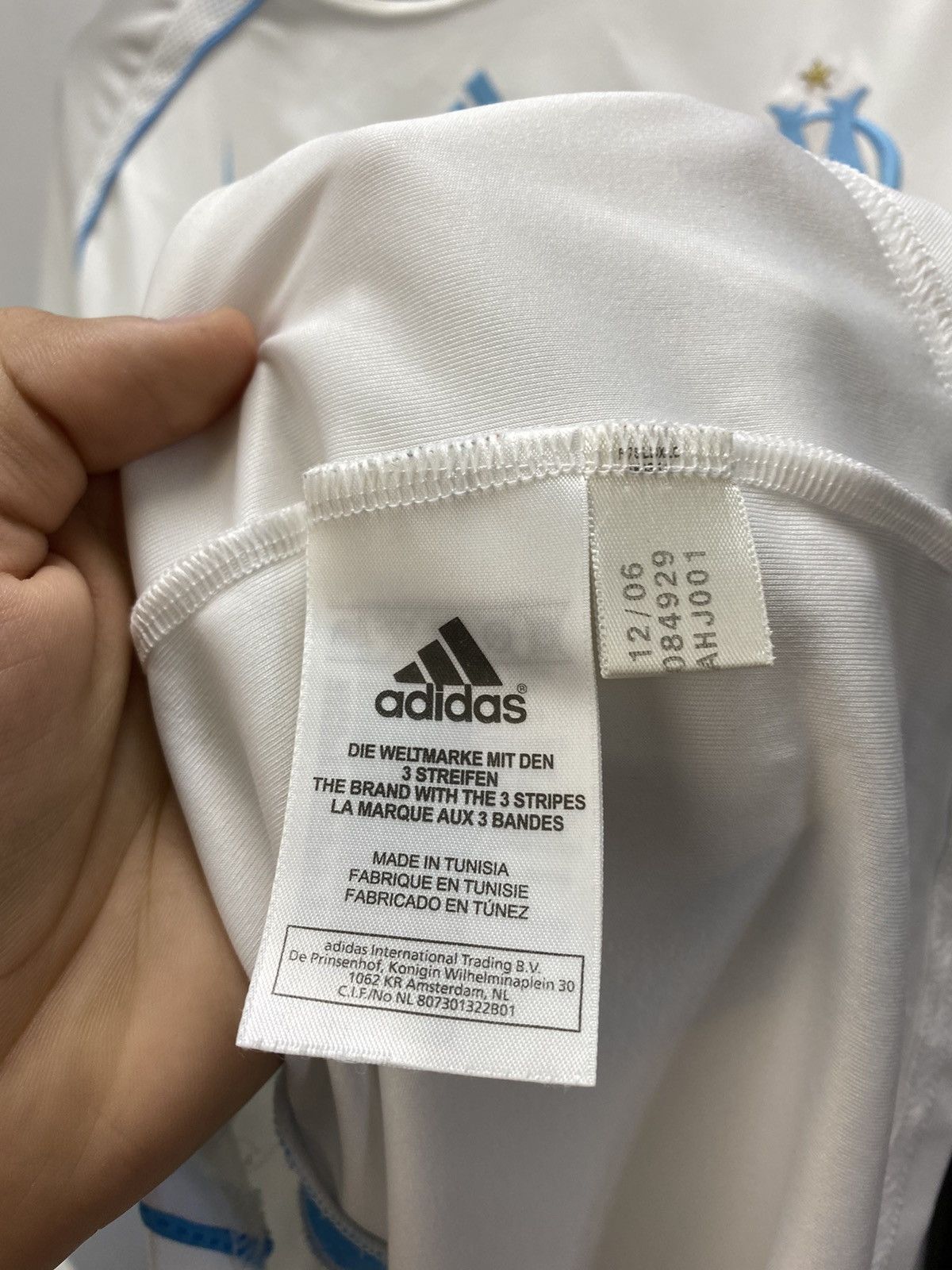 Adidas × Vintage Nasri #22 Olympique Marseille 2007 2008 Soccer Jersey Size US XXL / EU 58 / 5 - 9 Thumbnail