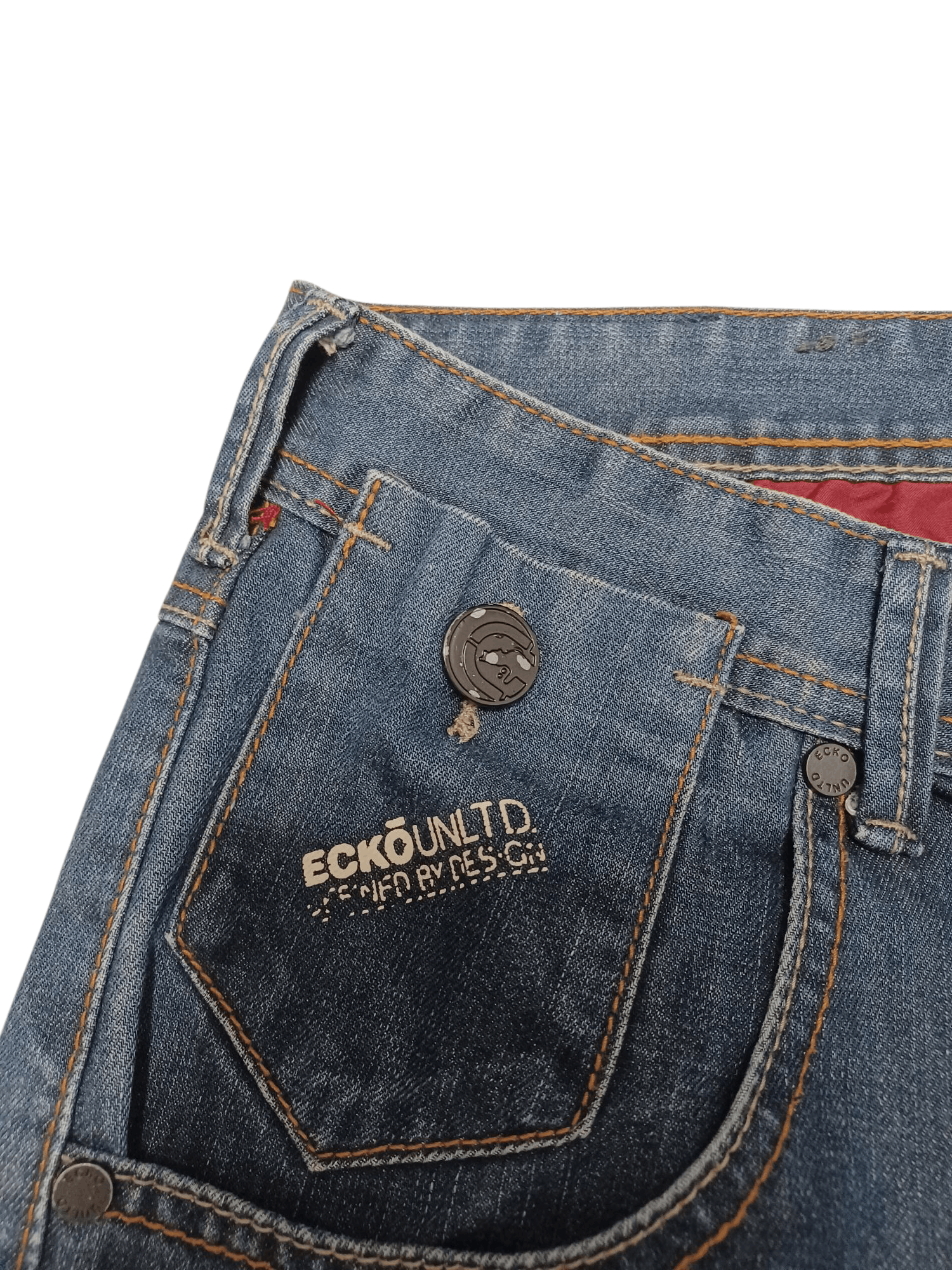 Ecko Unltd. ECKO UNLTD BIGLOGO FIRE SK8 STREETWEAR JEANS DENIM Size US 38 / EU 54 - 3 Thumbnail