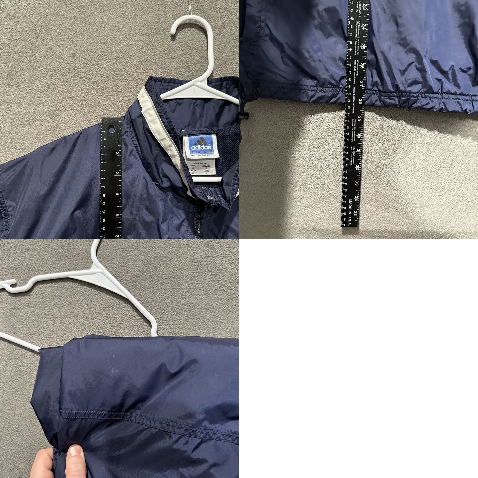 Adidas VINTAGE Notre Dame Jacket Mens Medium Blue Quarter Zip Windbreaker Adidas 90s Fighting Irish Size US M / EU 48-50 / 2 - 9 Thumbnail